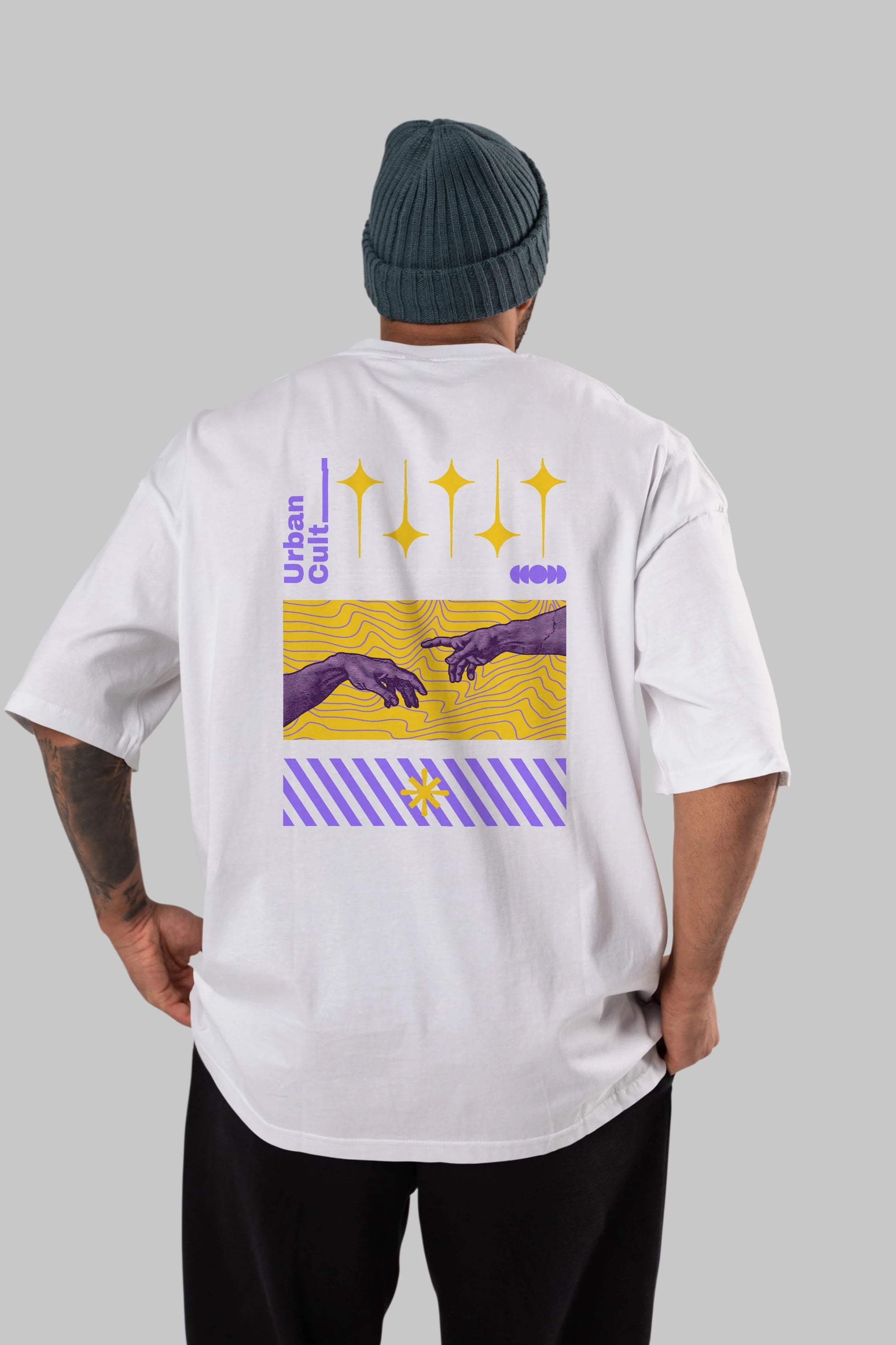 Urban Cult Arka Baskılı Oversize t-shirt Erkek Kadın Unisex