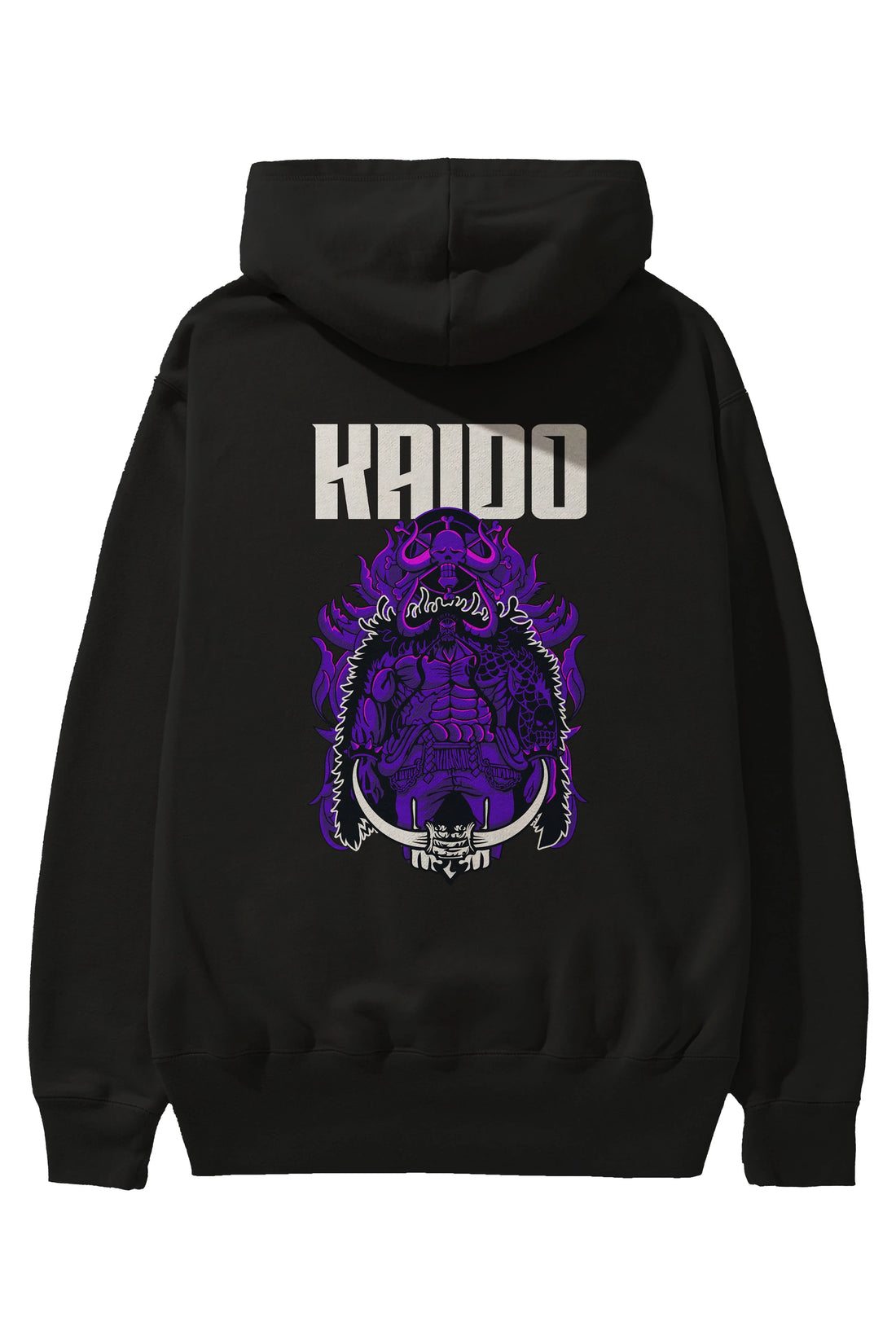 Kaido Anime Arka Baskılı Hoodie Oversize Kapüşonlu Sweatshirt Erkek Kadın Unisex