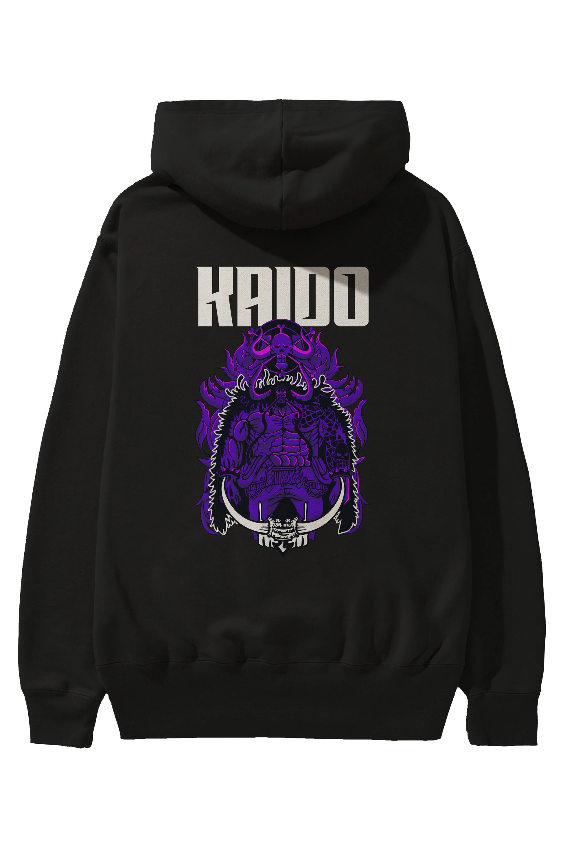 Kaido Anime Arka Baskılı Hoodie Oversize Kapüşonlu Sweatshirt Erkek Kadın Unisex