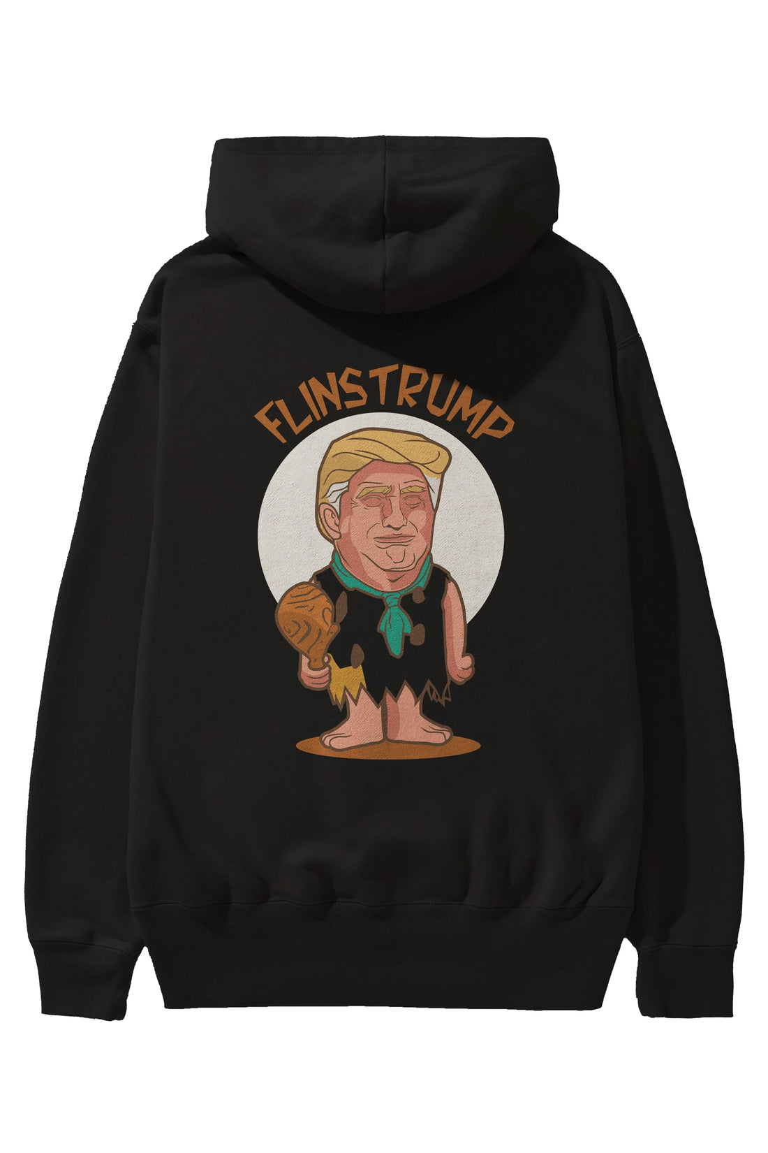 Flinstrump Arka Baskılı Hoodie Oversize Kapüşonlu Sweatshirt Erkek Kadın Unisex