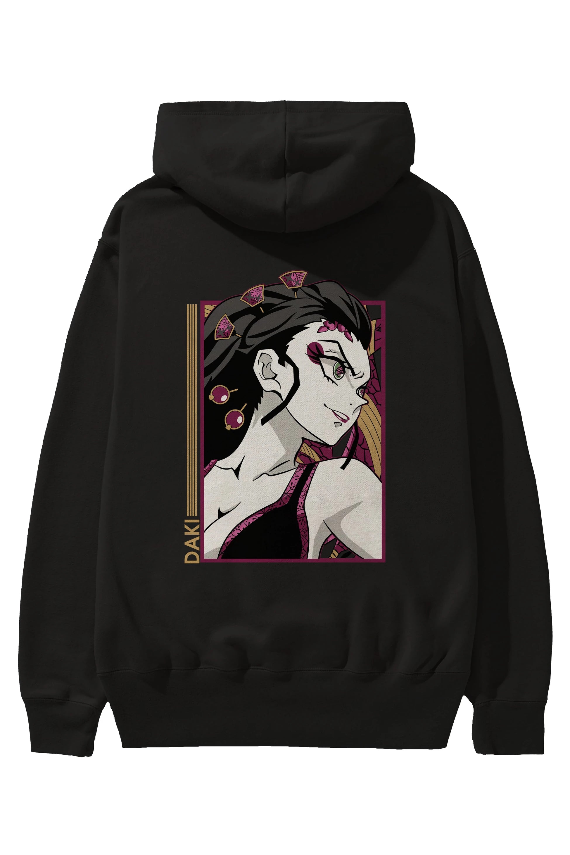 Daki DEMION SLAYER Anime Arka Baskılı Hoodie Oversize Kapüşonlu Sweatshirt Erkek Kadın Unisex