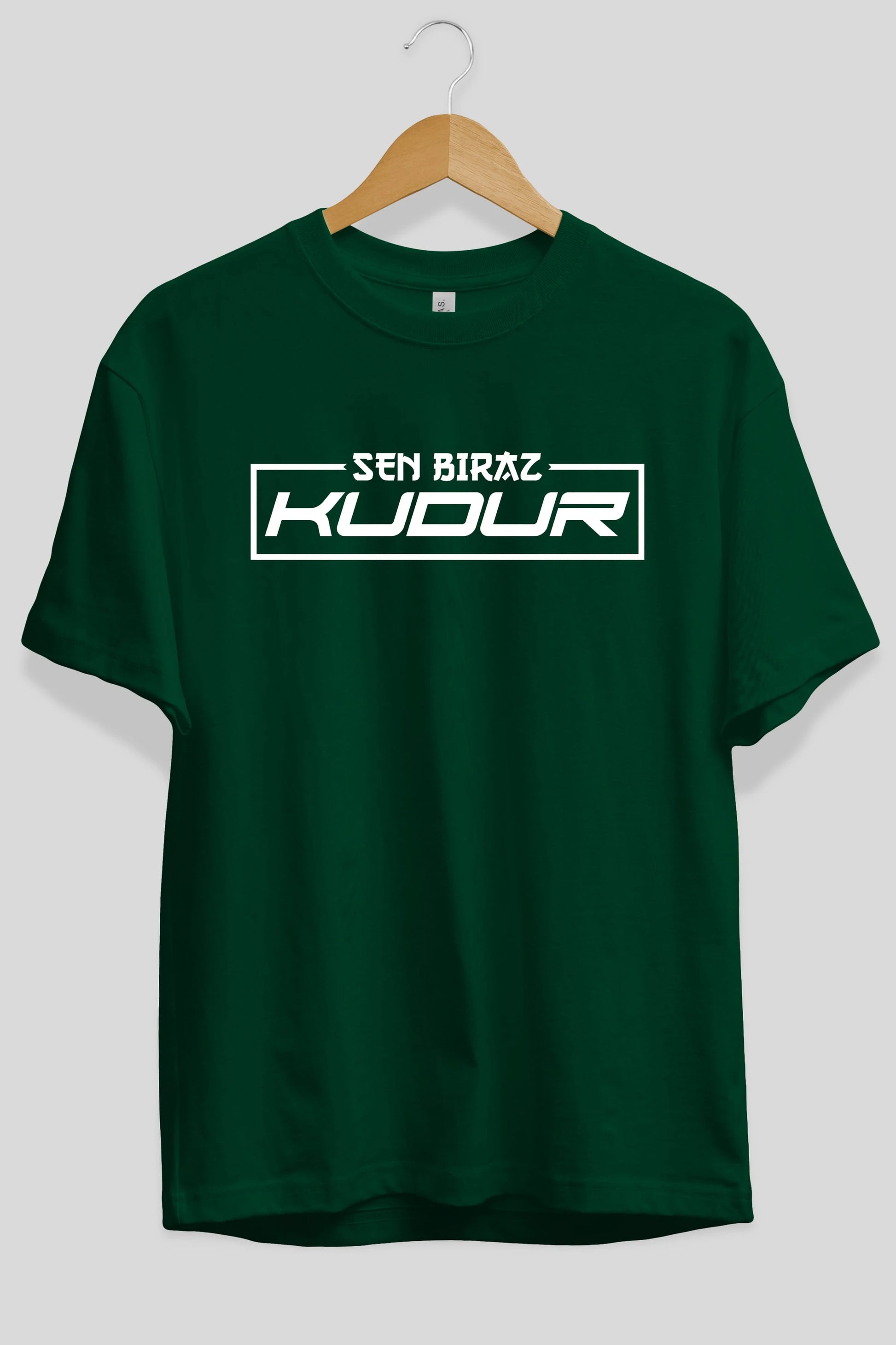 Sen Biraz Kudur Ön Baskılı Oversize t-shirt %100 pamuk Erkek Kadın Unisex