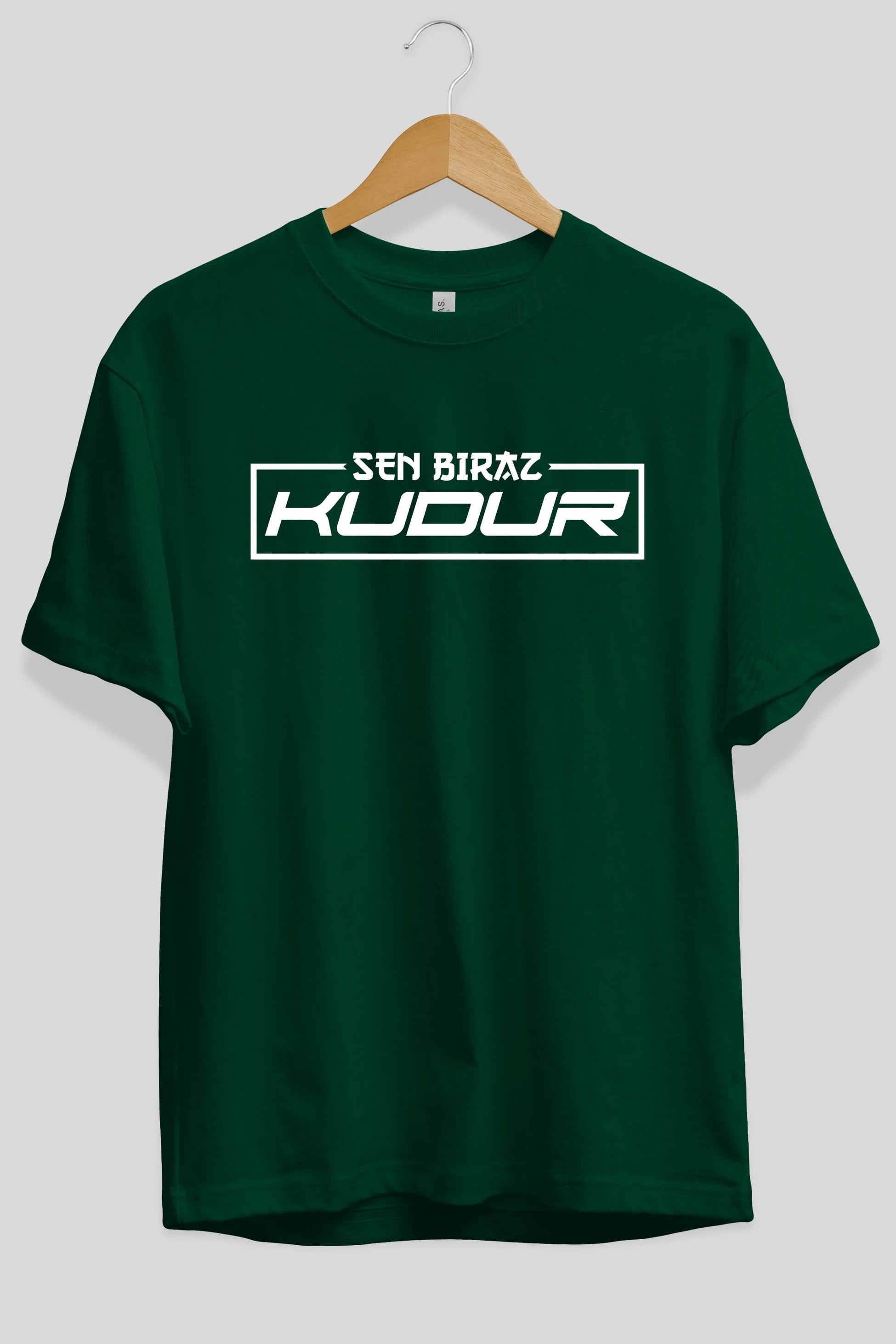 Sen Biraz Kudur Ön Baskılı Oversize t-shirt %100 pamuk Erkek Kadın Unisex