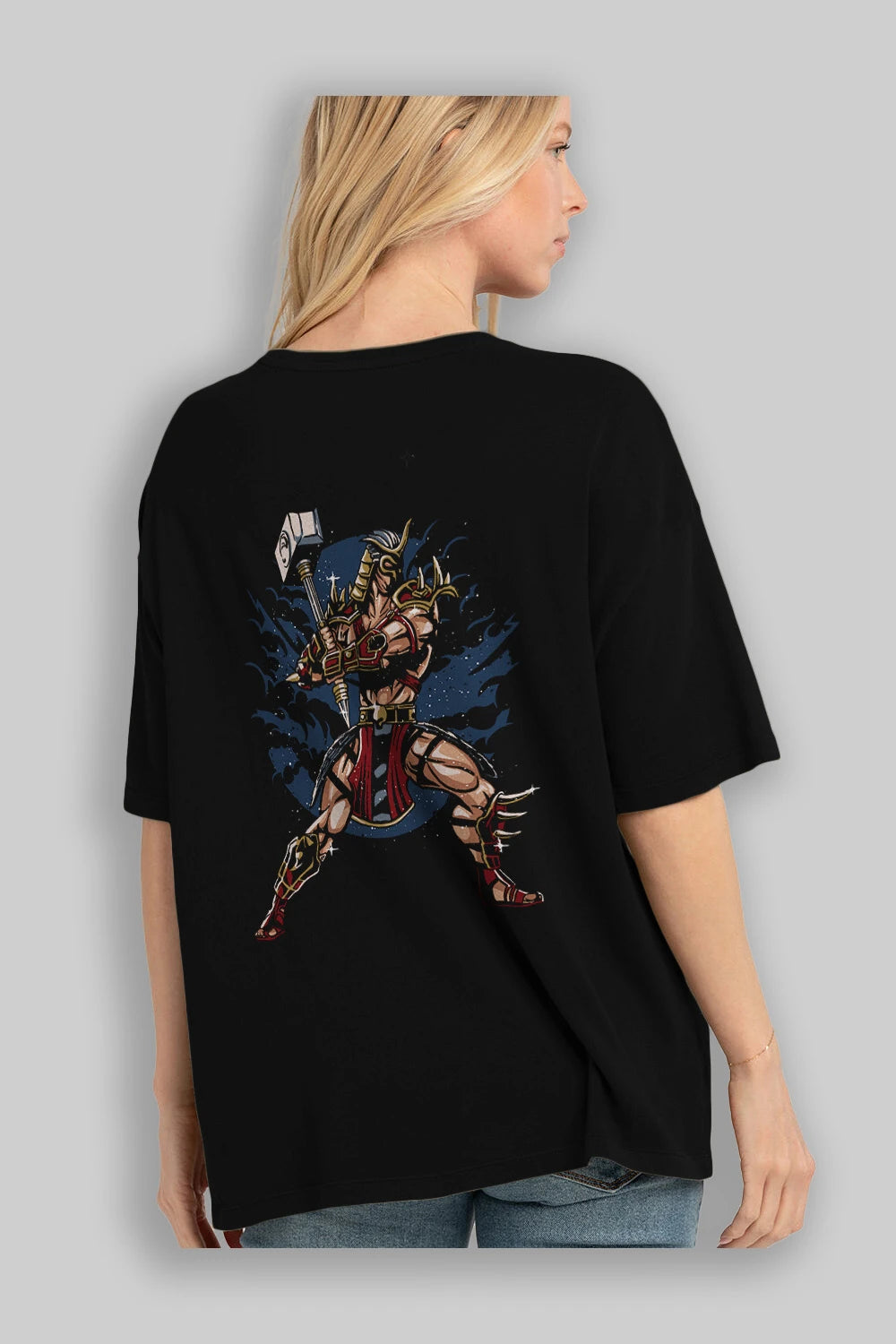 Emperor Arka Baskılı Oversize t-shirt Erkek Kadın Unisex %100 Pamuk