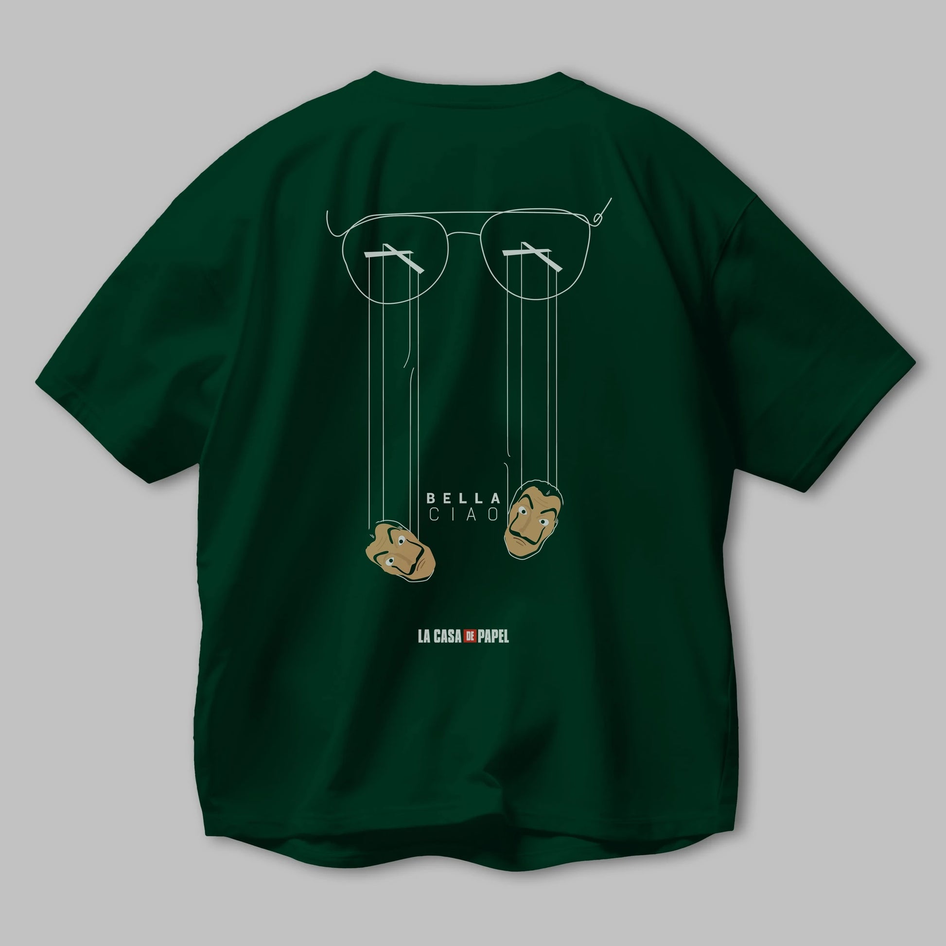 La Casa De Papel (11) Arka Baskılı Oversize t-shirt Erkek Kadın Unisex %100 Pamuk Bisiklet Yaka tişort