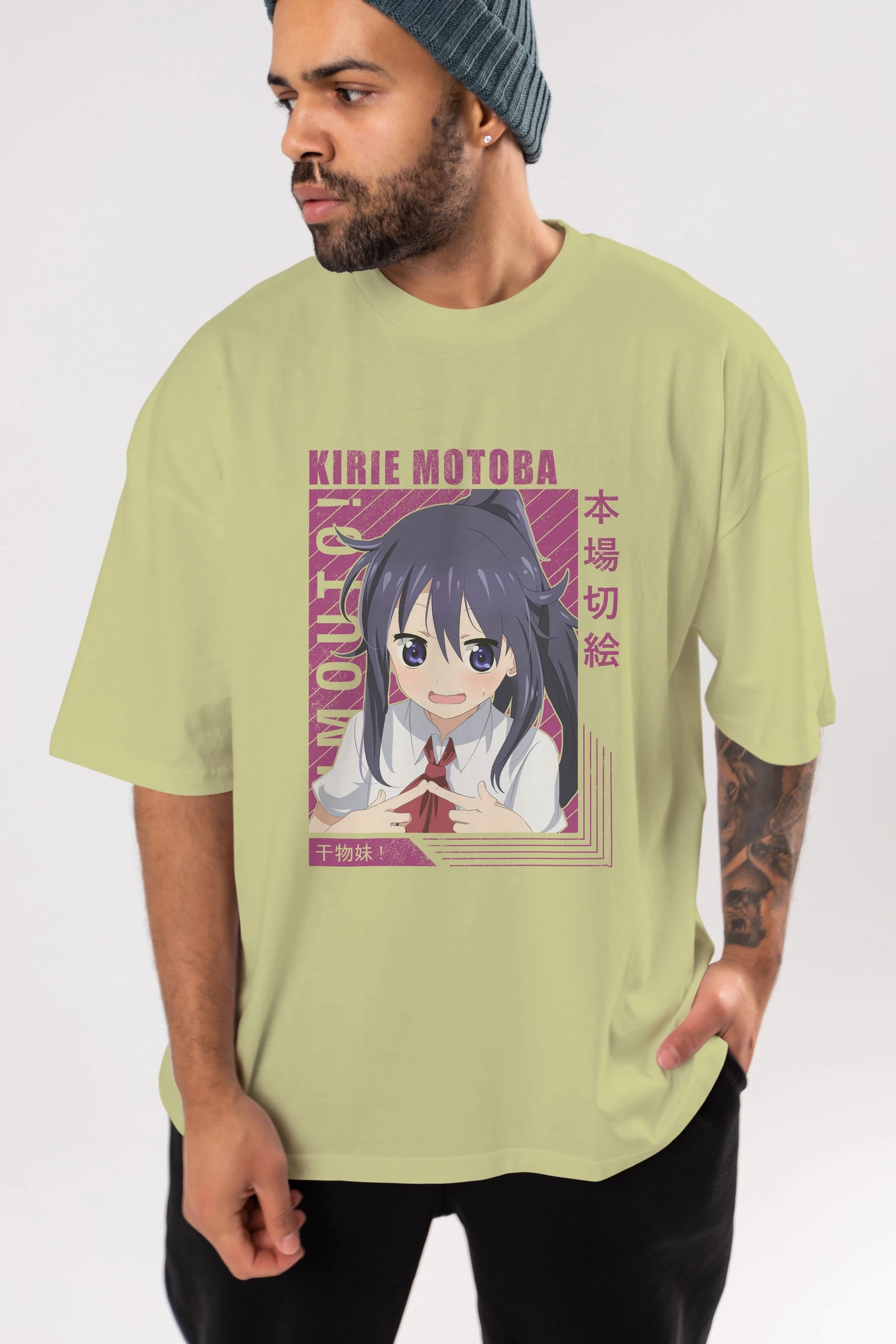 Kirie Motoba 4 Anime Ön Baskılı Oversize t-shirt %100 pamuk Erkek Kadın Unisex