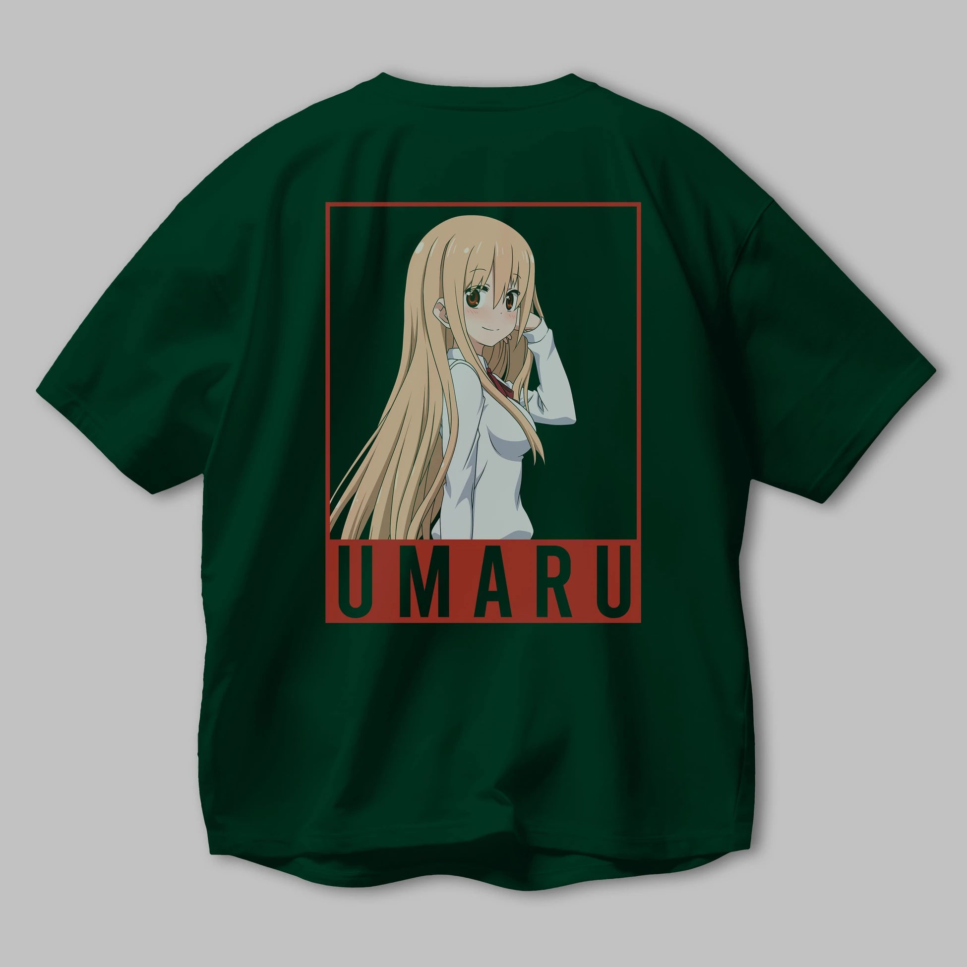 Umaru Doma 2 Anime Arka Baskılı Oversize t-shirt Erkek Kadın Unisex