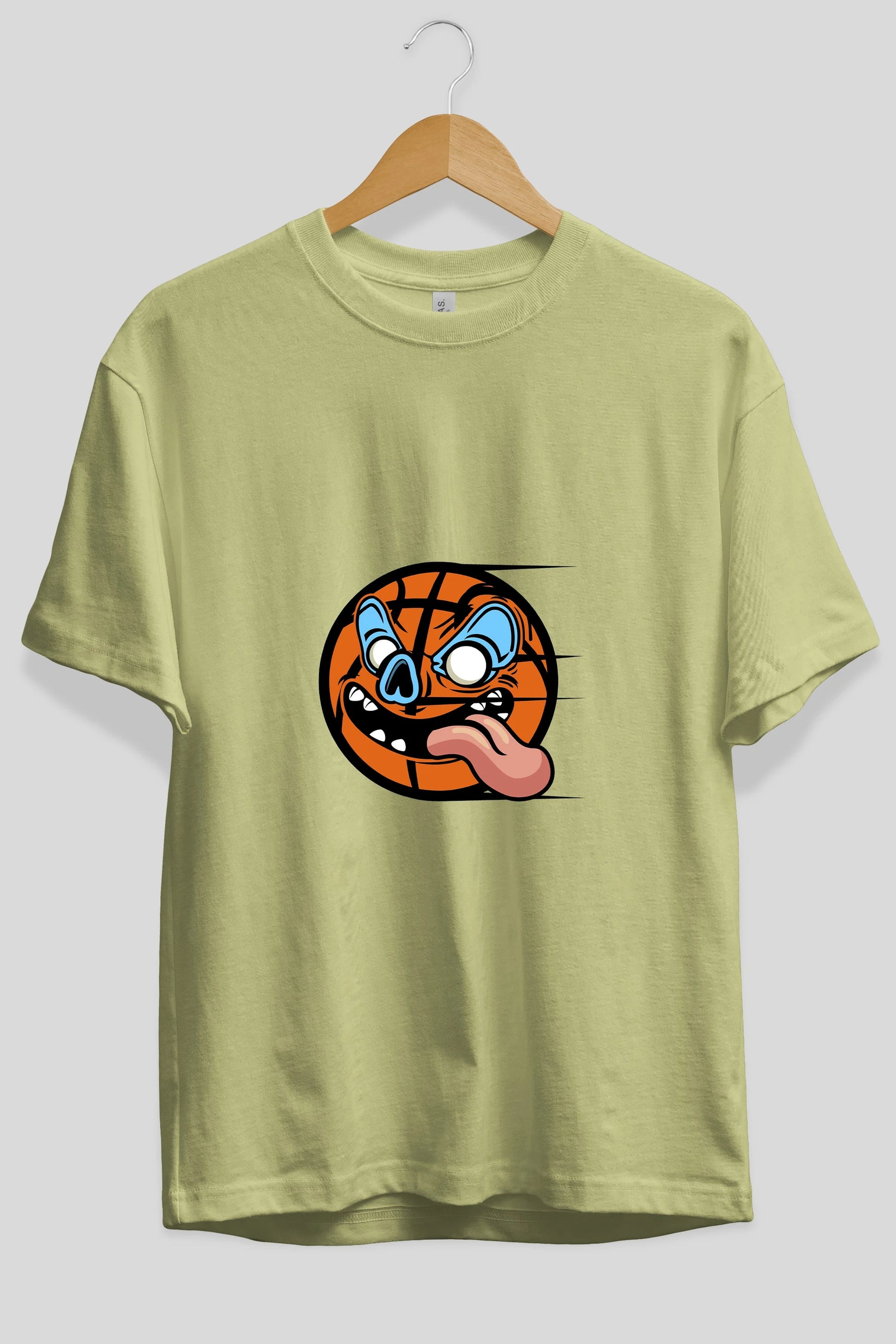 Basketball Ön Baskılı Oversize t-shirt Erkek Kadın Unisex %100 Pamuk tişort