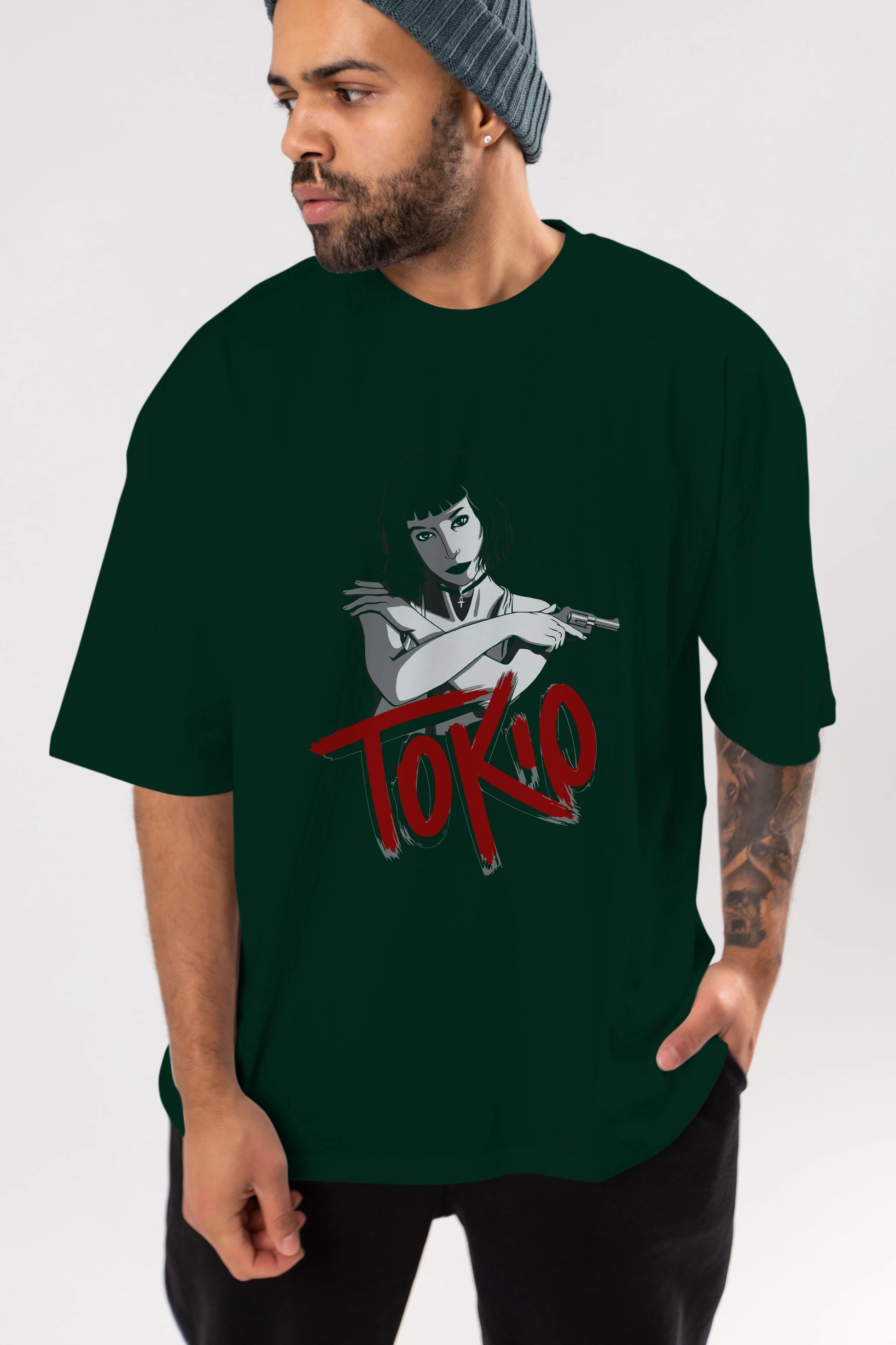 La Casa De Papel (10) Ön Baskılı Oversize t-shirt Erkek Kadın Unisex %100 Pamuk Bisiklet Yaka tişort