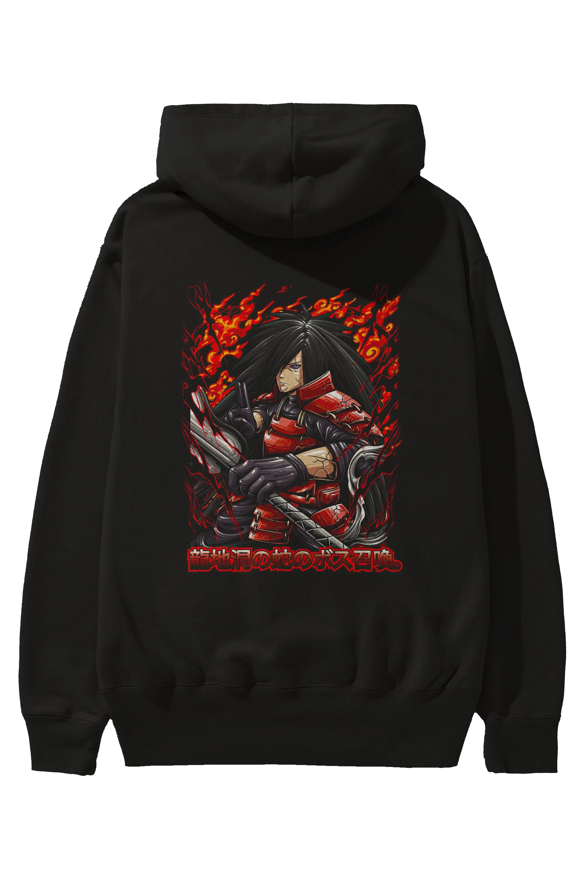 NARUTO (12) Anime Arka Baskılı Hoodie Oversize Kapüşonlu Sweatshirt Erkek Kadın Unisex