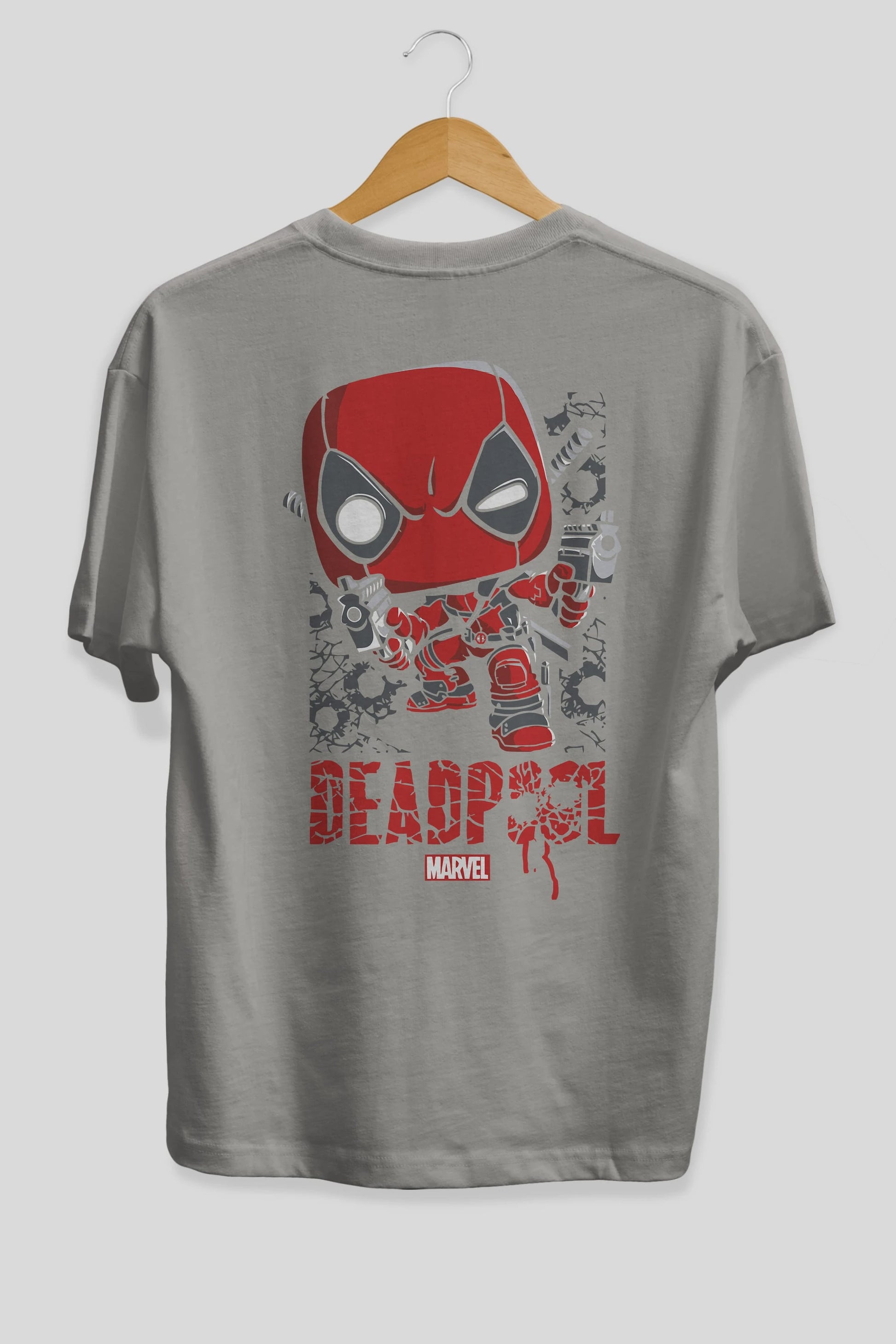 Deadpool (8) Arka Baskılı Oversize t-shirt Erkek Kadın Unisex %100 Pamuk Bisiklet Yaka tişort