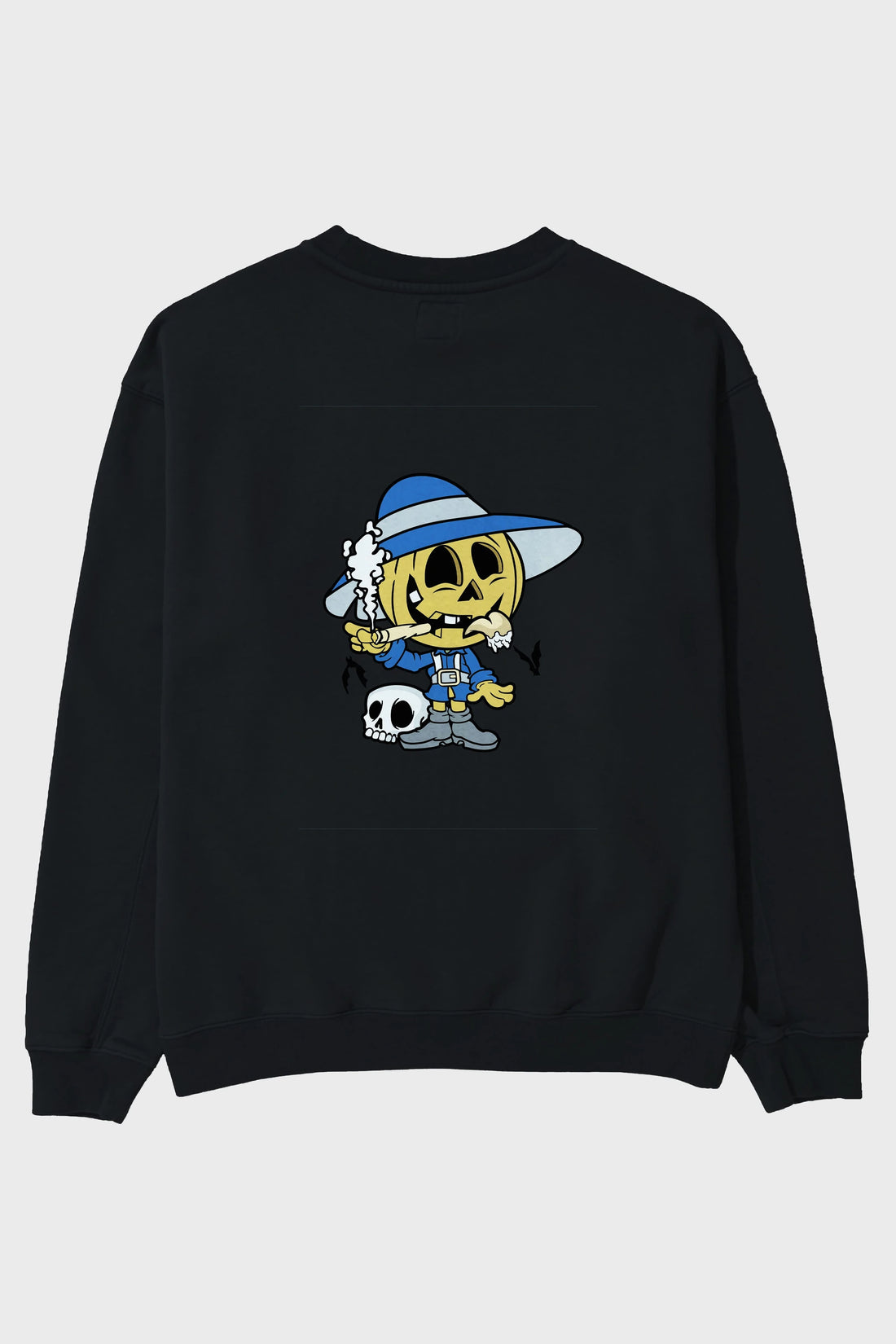 Halloween Kid Arka Baskılı Oversize Sweatshirt Erkek Kadın Unisex