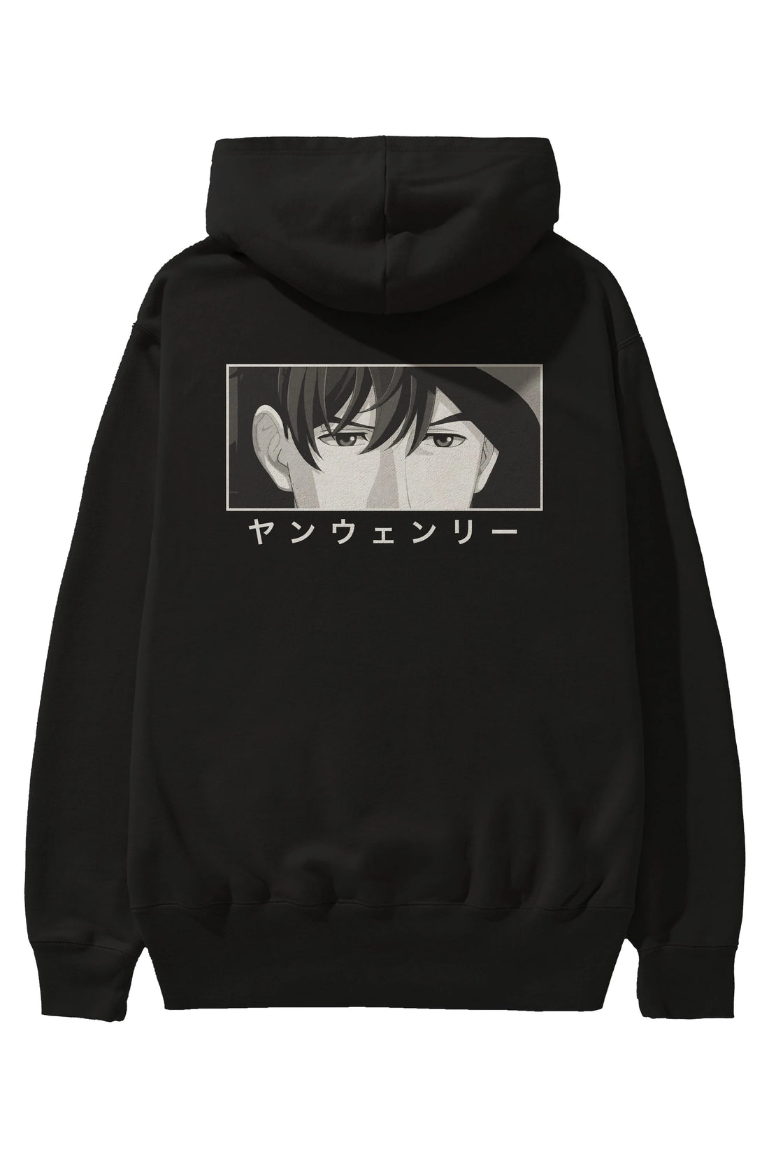 Wen-li Yang 1 Anime Arka Baskılı Hoodie Oversize Kapüşonlu Sweatshirt Erkek Kadın Unisex