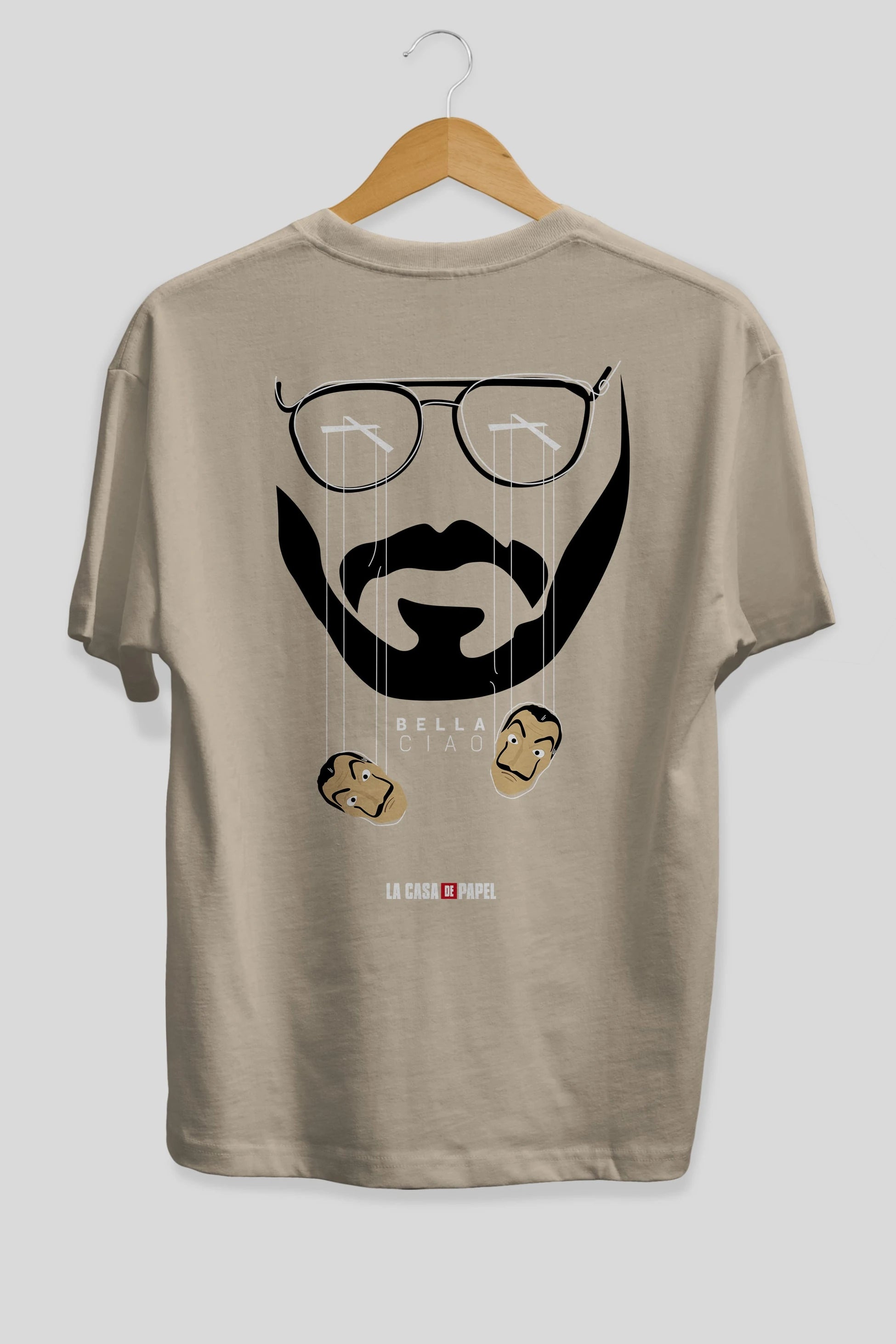 La Casa De Papel (11) Arka Baskılı Oversize t-shirt Erkek Kadın Unisex %100 Pamuk Bisiklet Yaka tişort