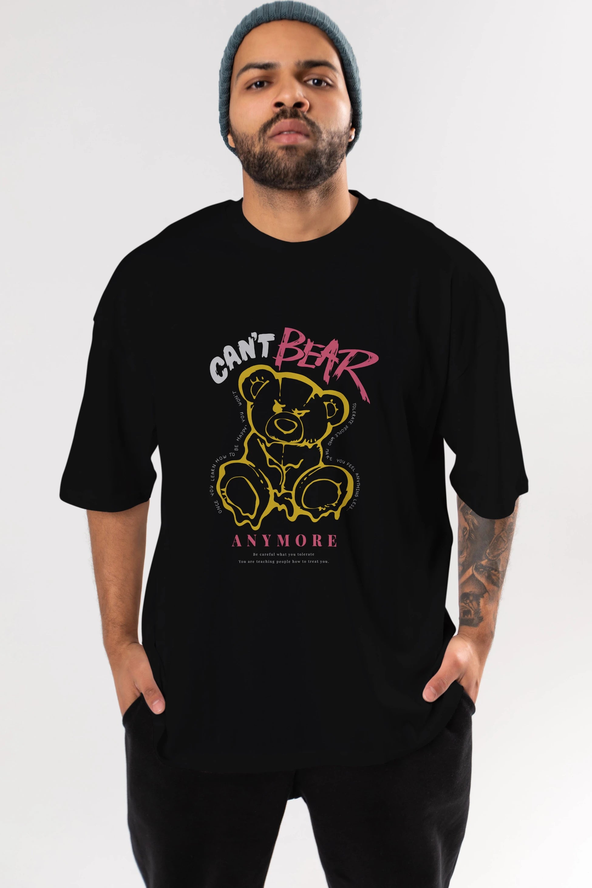 Cant Bear Anymore Ön Baskılı Oversize t-shirt Erkek Kadın Unisex