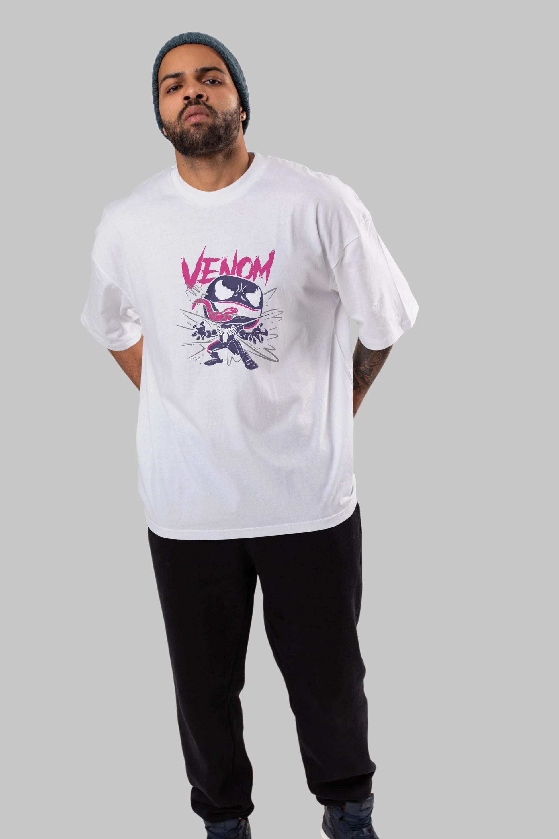 Venom (20) Ön Baskılı Oversize t-shirt Erkek Kadın Unisex %100 Pamuk Bisiklet Yaka tişort
