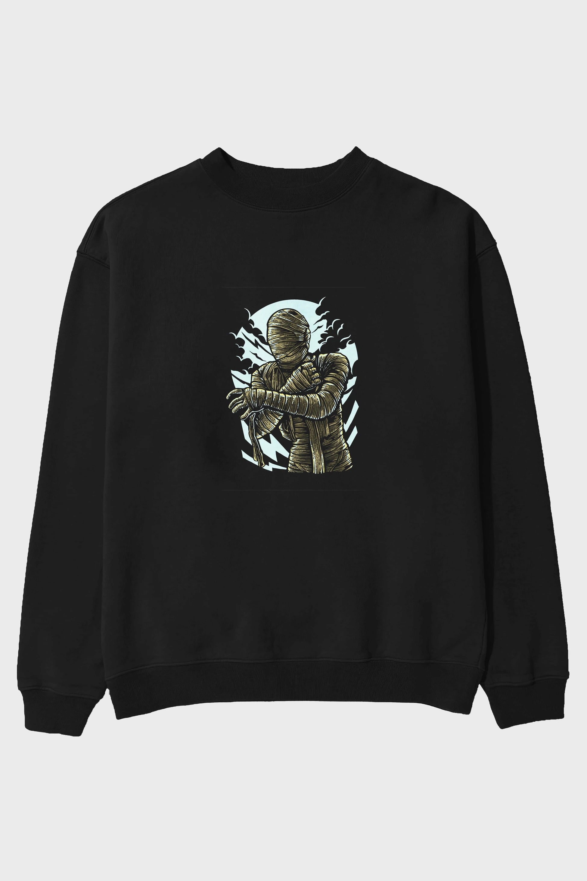 The Mummy Ön Baskılı Oversize Sweatshirt Erkek Kadın Unisex