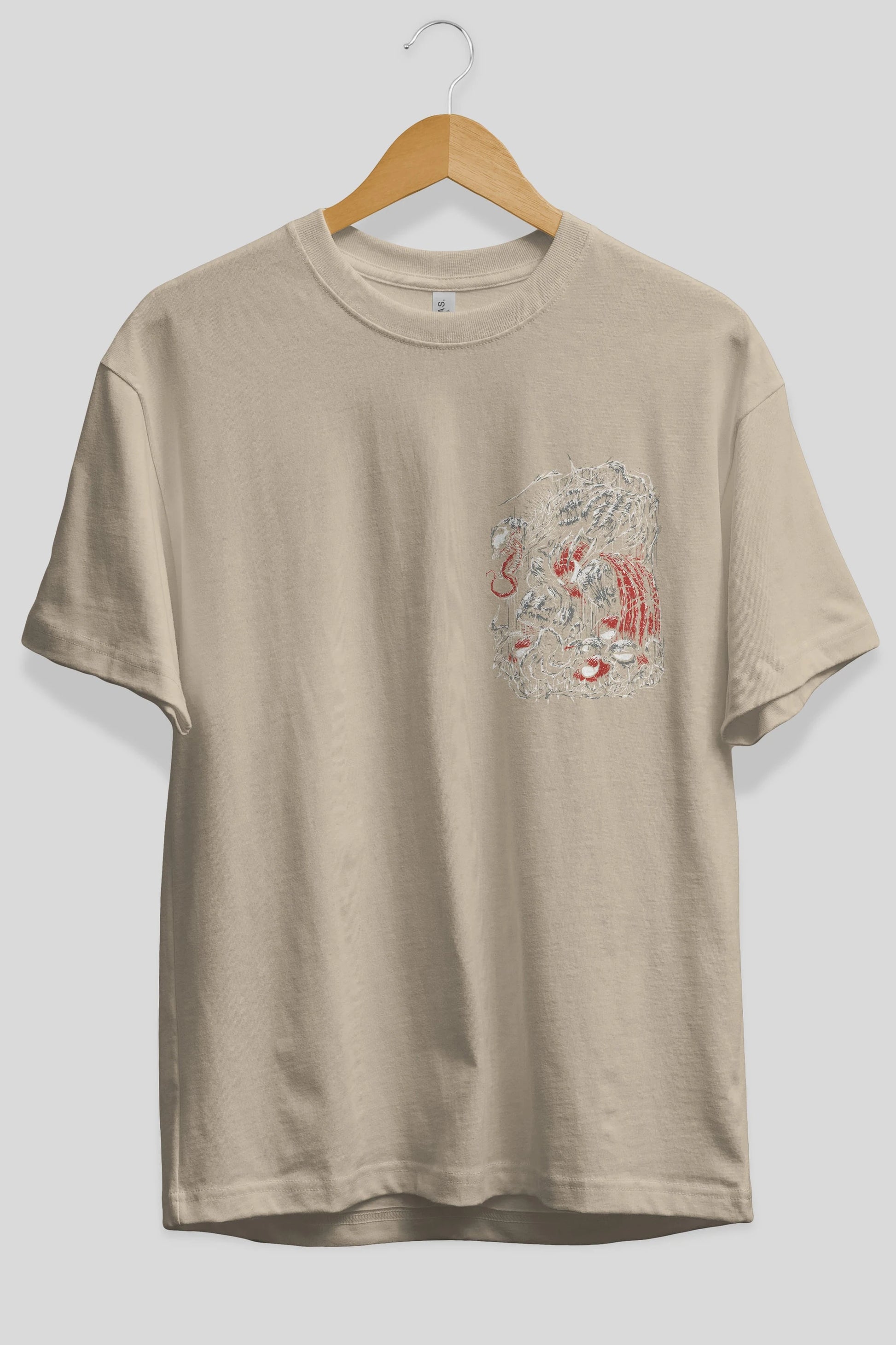 Venom (14) Ön Sol Baskılı Oversize t-shirt Erkek Kadın Unisex %100 Pamuk Bisiklet Yaka tişort