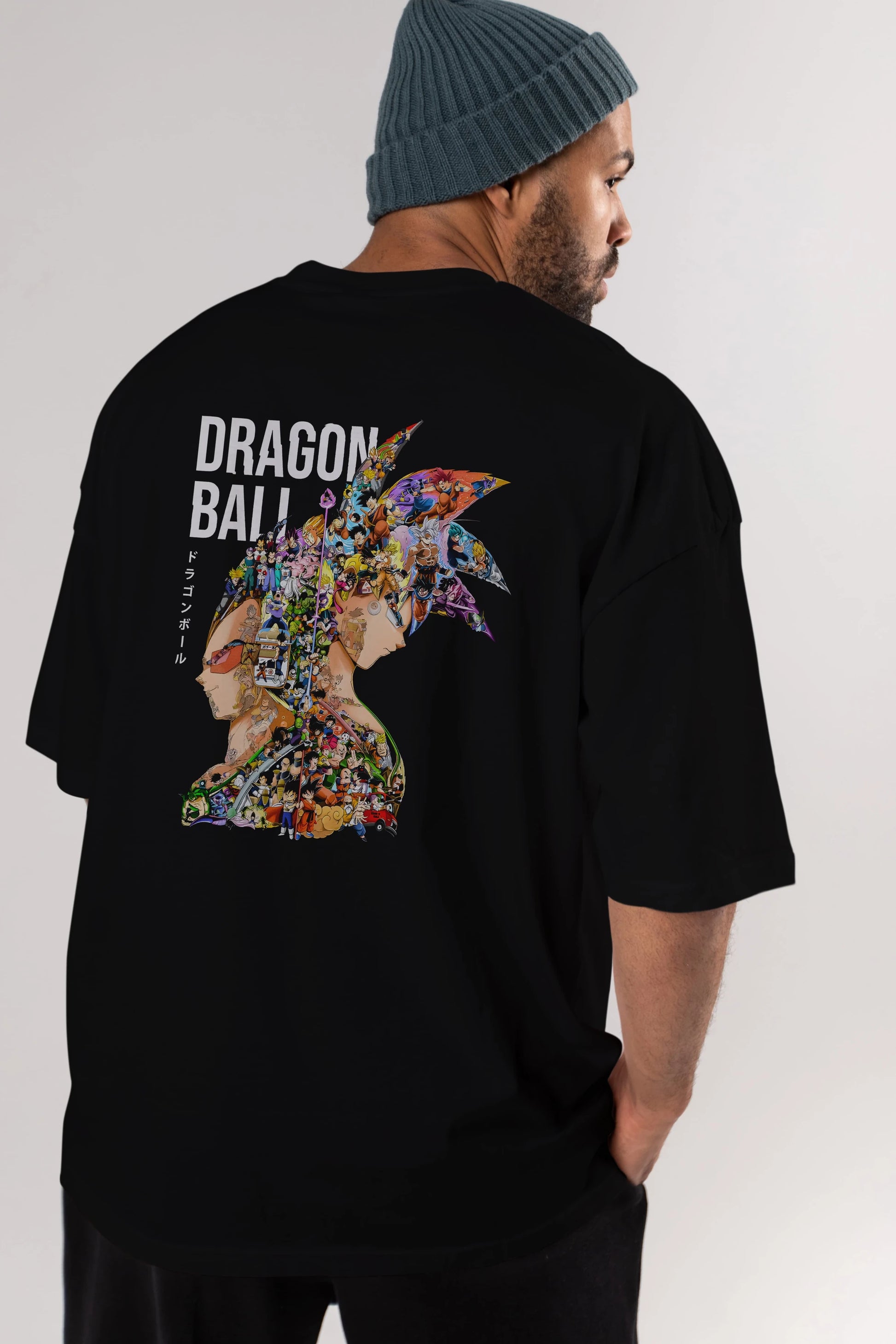 DRAGON BALL ART (5) Anime Arka Baskılı Oversize t-shirt Erkek Kadın Unisex