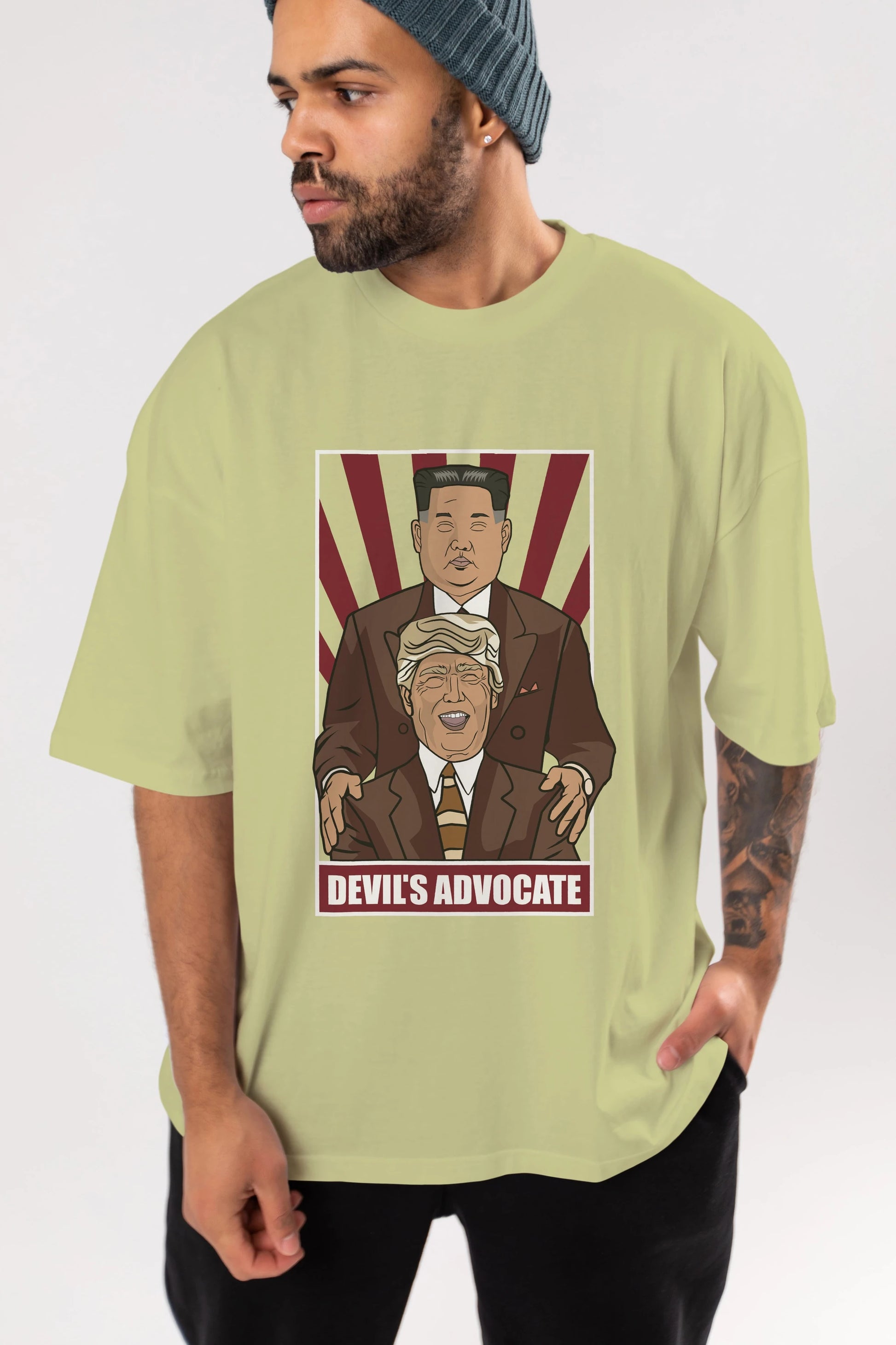 Devil_s Advocate Ön Baskılı Oversize t-shirt Erkek Kadın Unisex %100 Pamuk tişort
