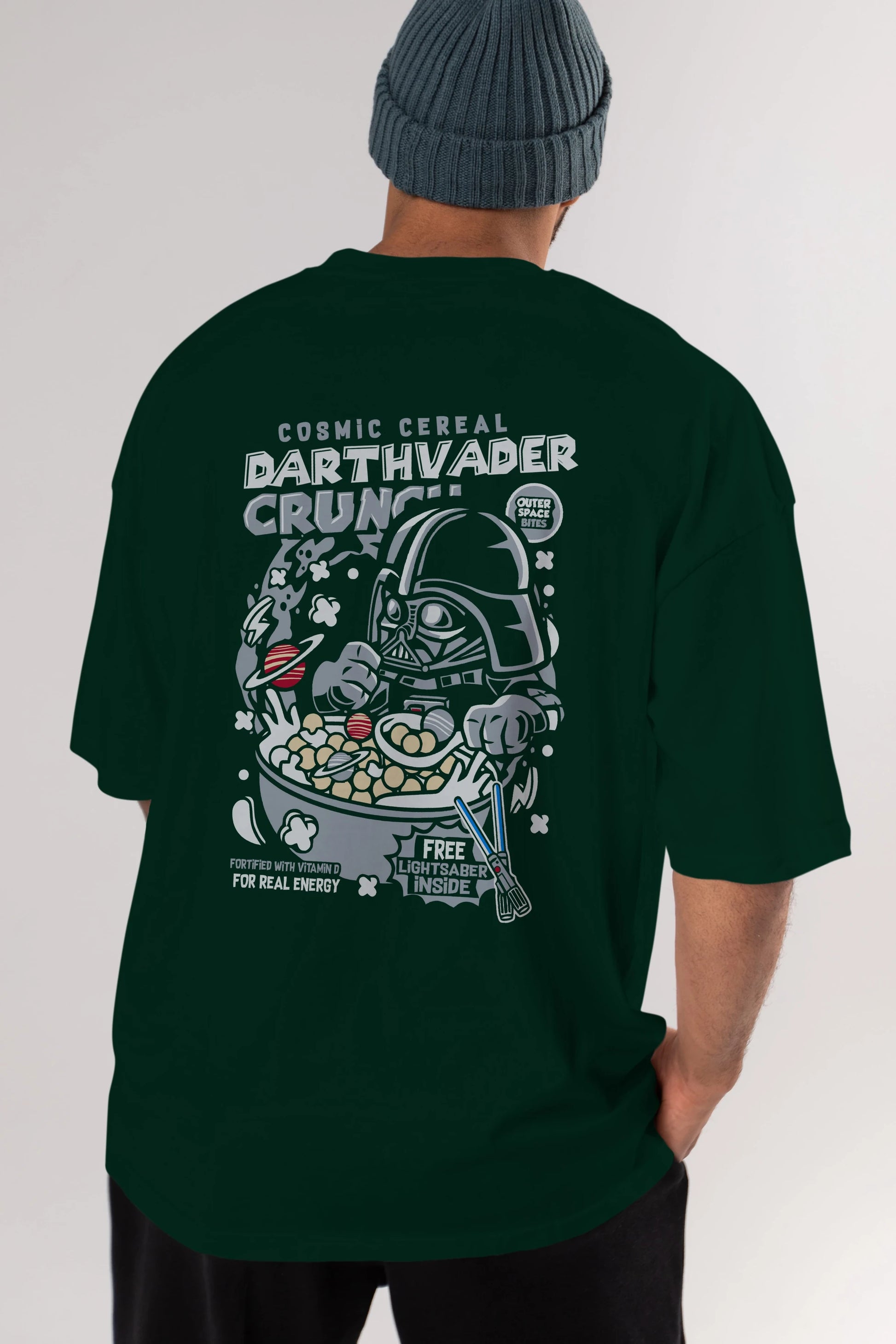Darth Vader (2) Arka Baskılı Oversize t-shirt Erkek Kadın Unisex %100 Pamuk Bisiklet Yaka tişort