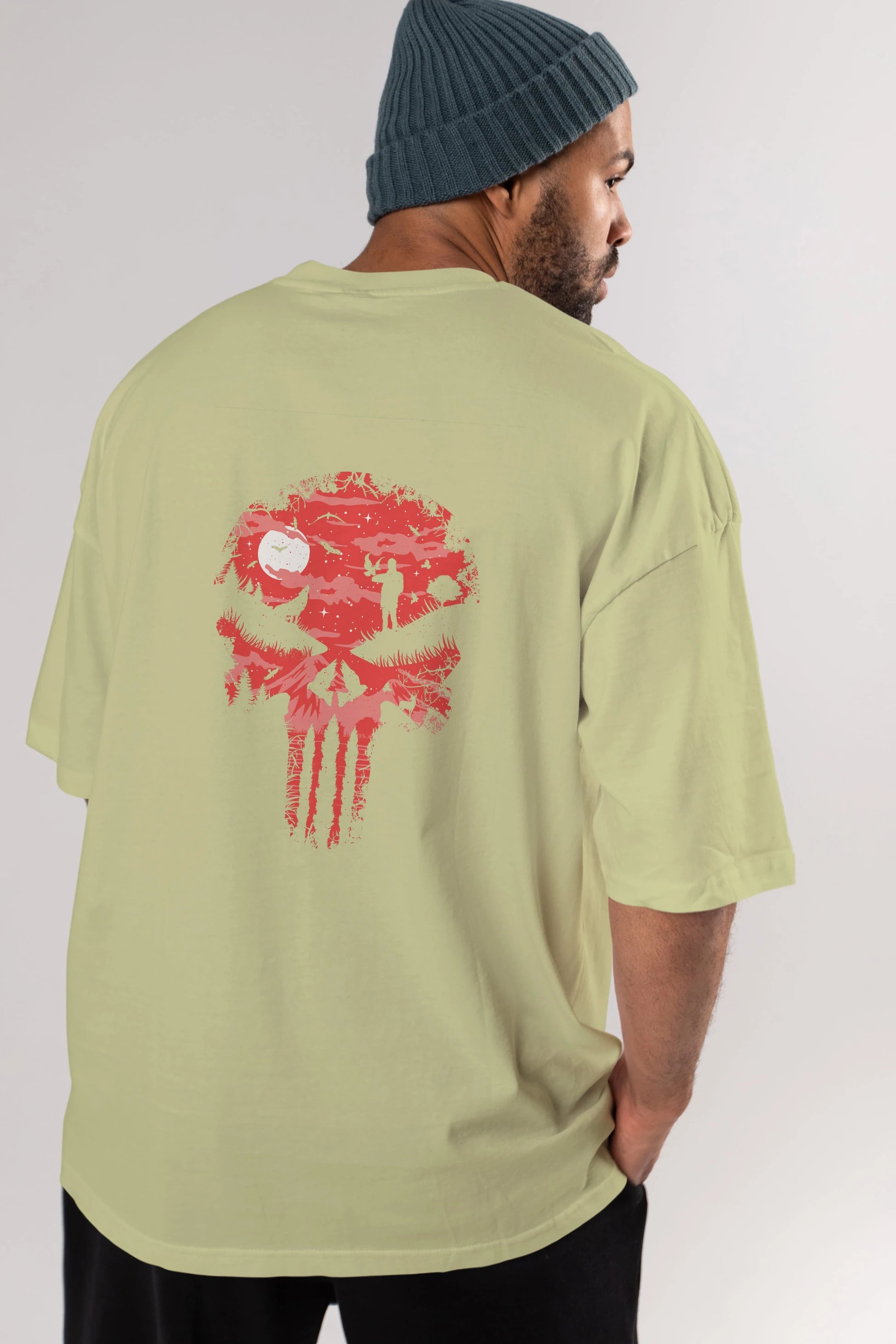 Stand And Bleed Arka Baskılı Oversize t-shirt %100 pamuk Erkek Kadın Unisex