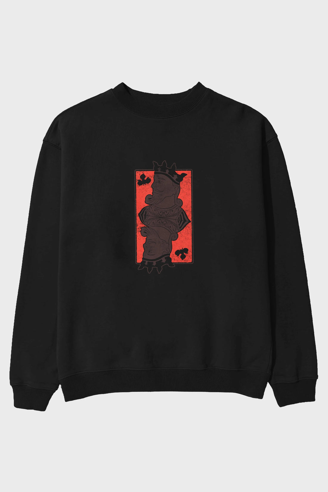 King Streetwear Ön Baskılı Oversize Sweatshirt Erkek Kadın Unisex