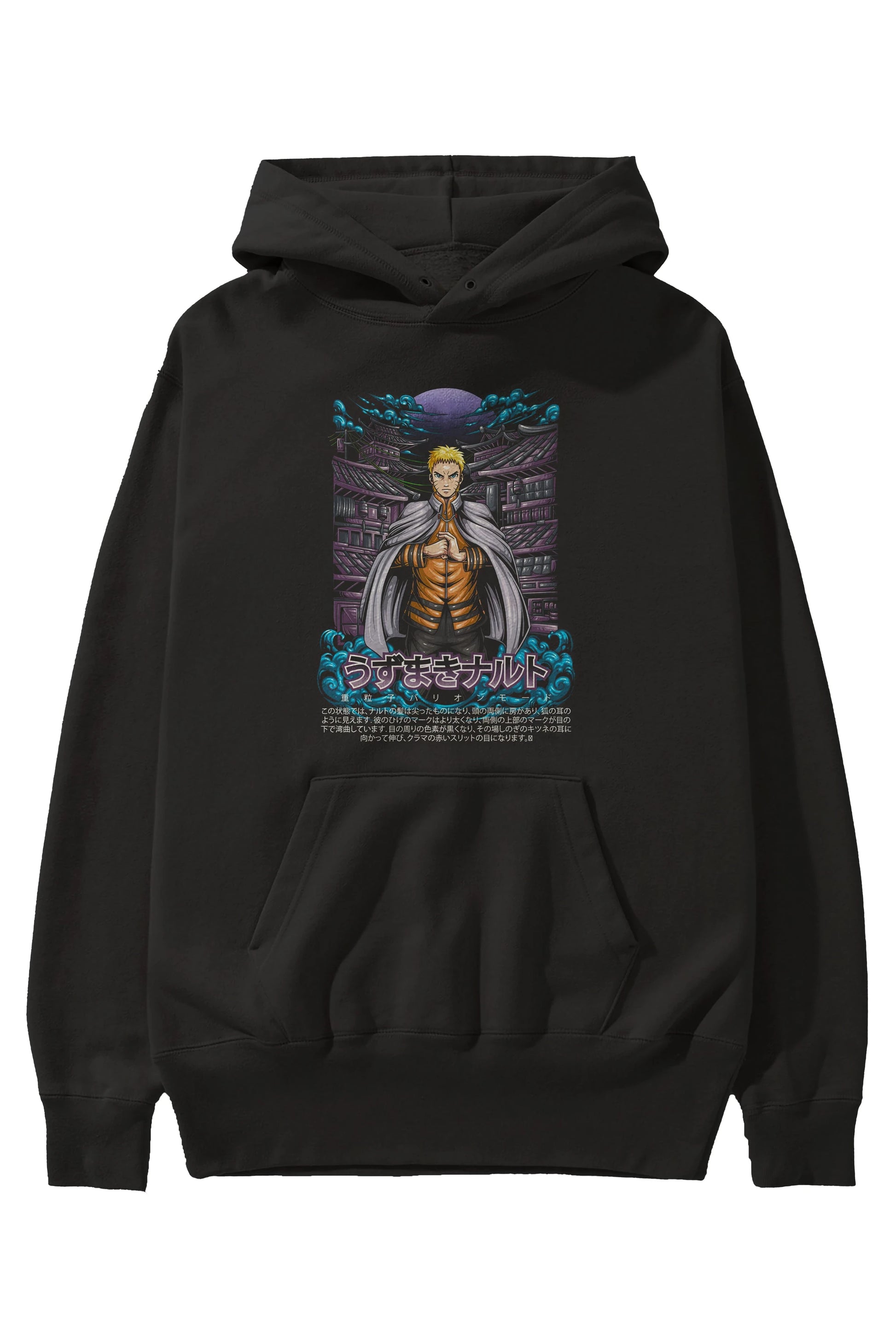 NARUTO (8) Anime Ön Baskılı Hoodie Oversize Kapüşonlu Sweatshirt Erkek Kadın Unisex