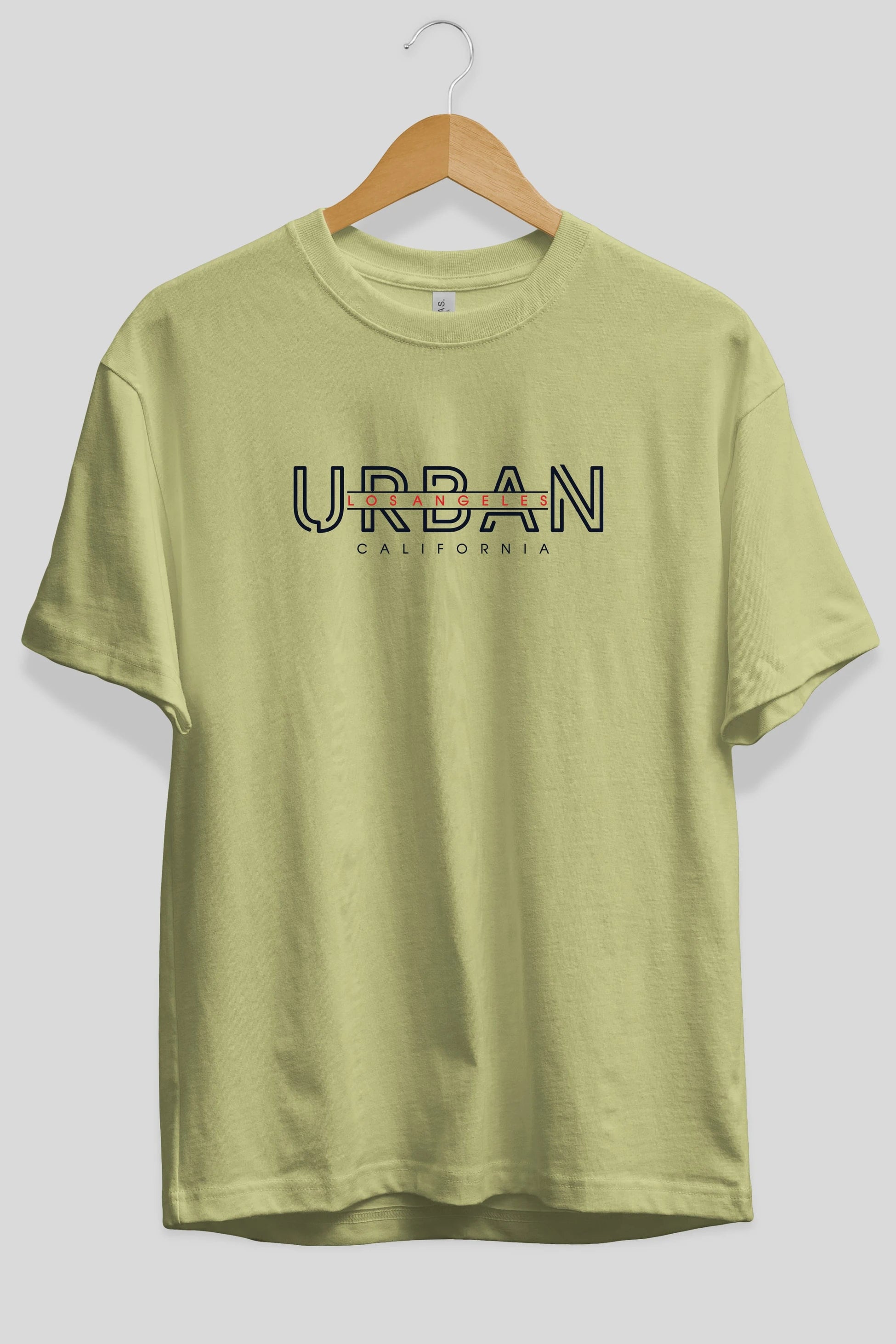 Urban Los Angeles Ön Baskılı Oversize t-shirt Erkek Kadın Unisex