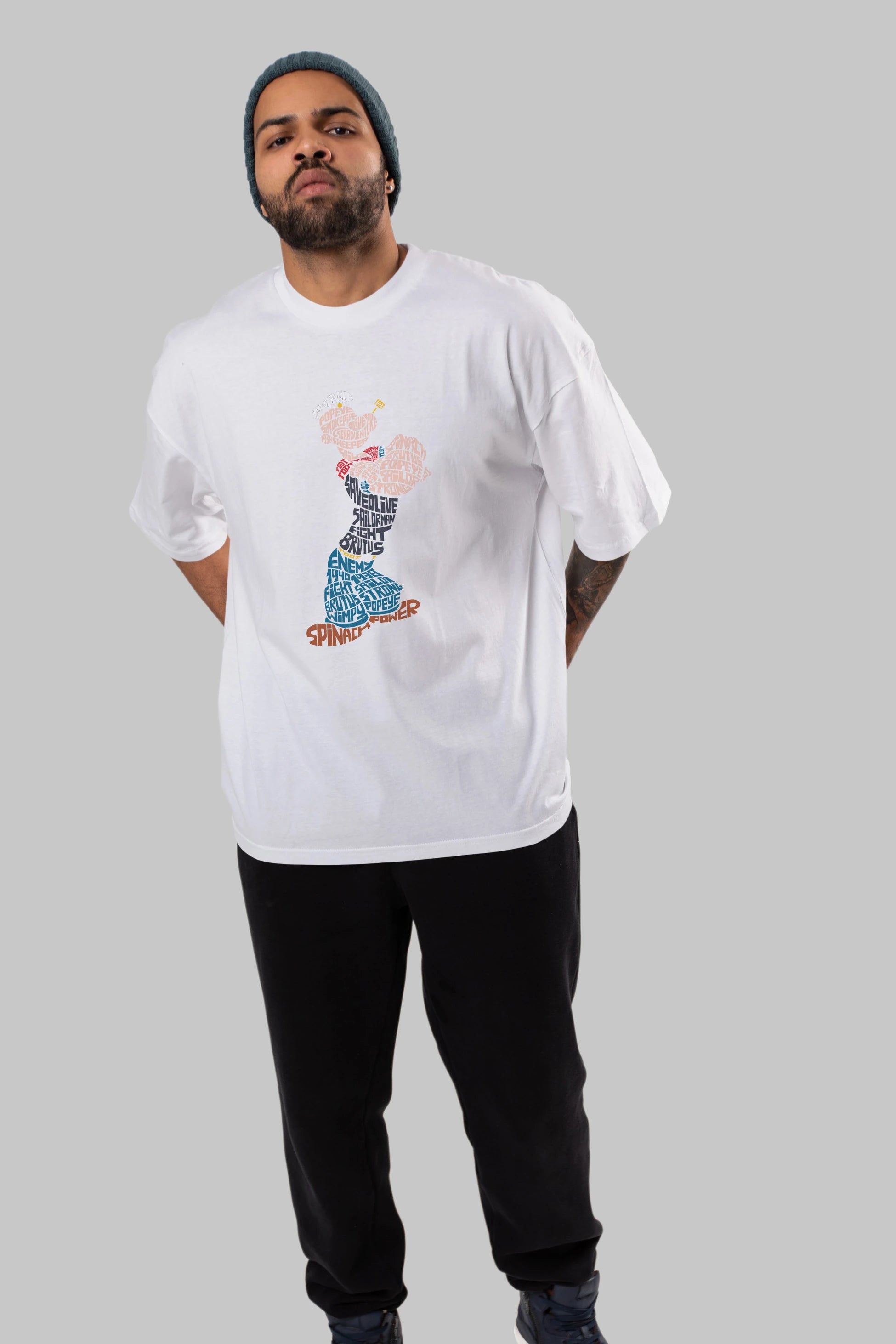 Sailorman Ön Baskılı Oversize t-shirt %100 pamuk Erkek Kadın Unisex