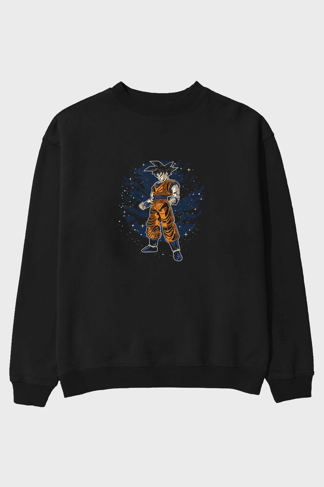 GOKU Ön Baskılı Oversize Sweatshirt Erkek Kadın Unisex