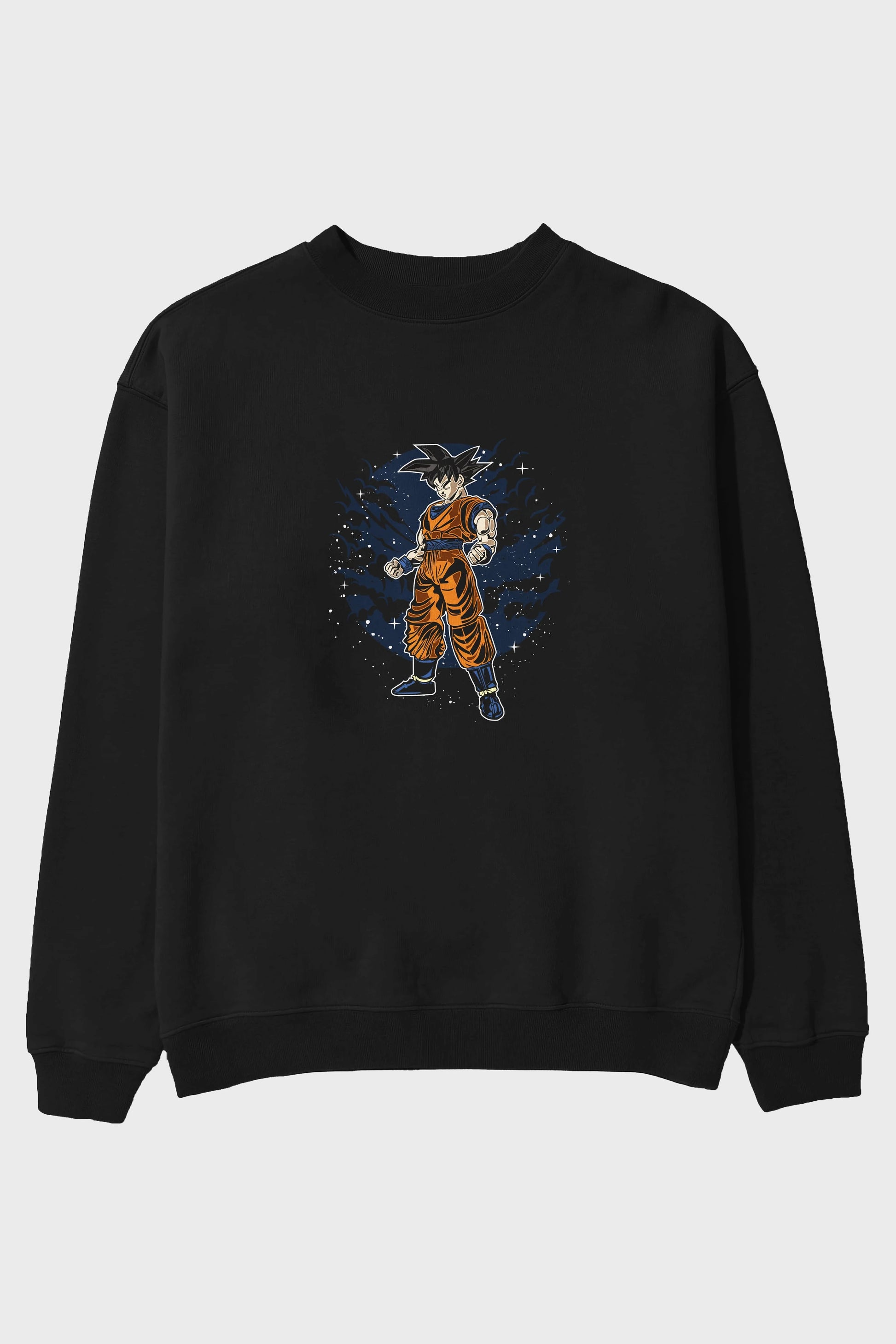 GOKU Ön Baskılı Oversize Sweatshirt Erkek Kadın Unisex