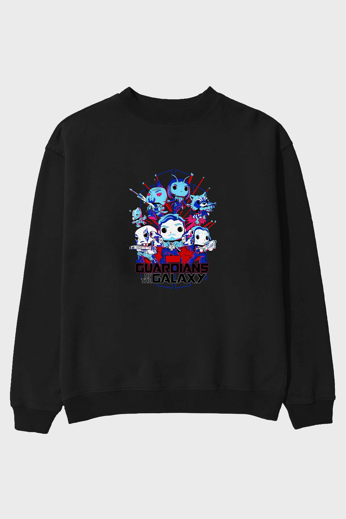 Guardians of the Galaxy Ön Baskılı Oversize Sweatshirt Erkek Kadın Unisex