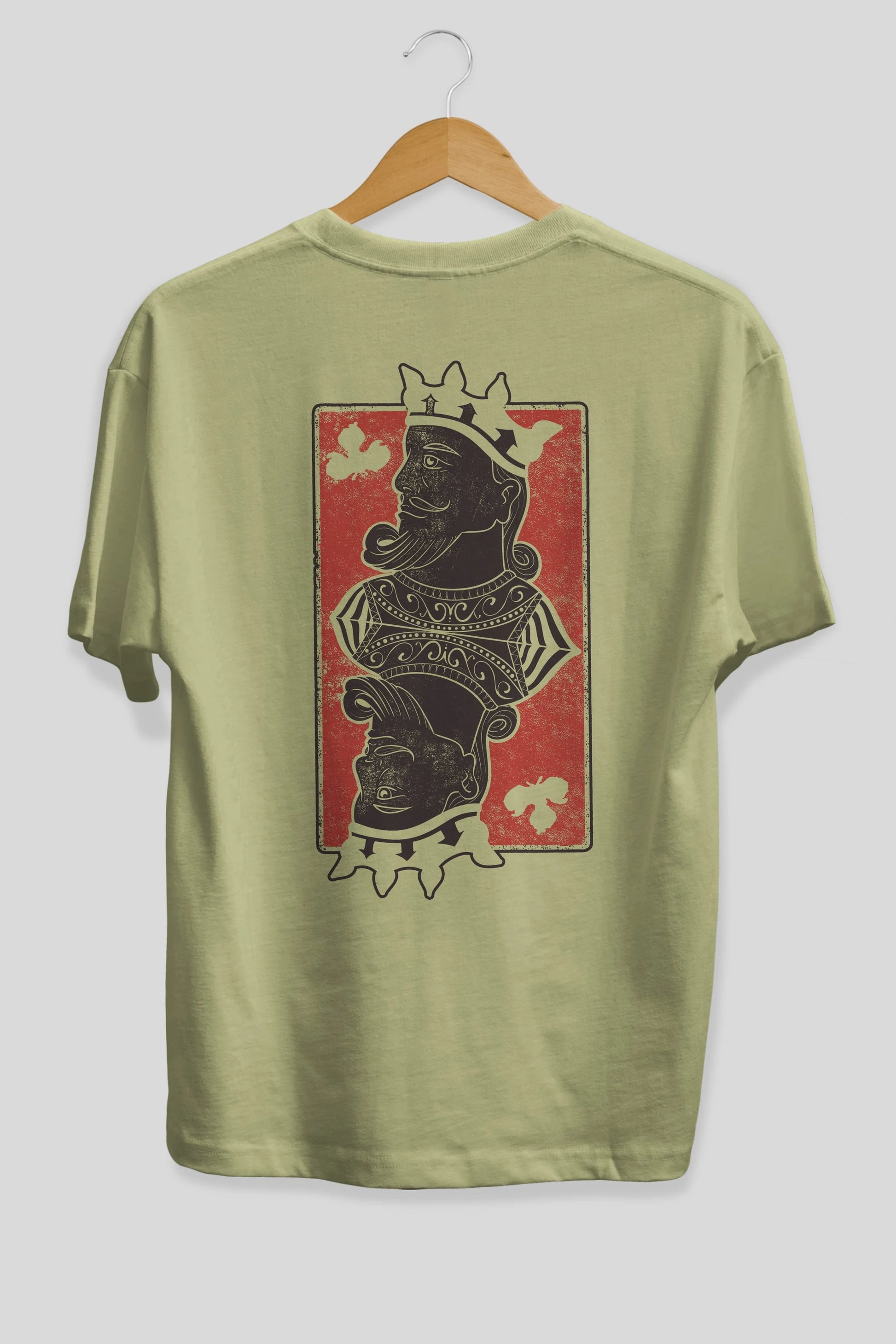 King Streetwear Arka Baskılı Oversize t-shirt Erkek Kadın Unisex