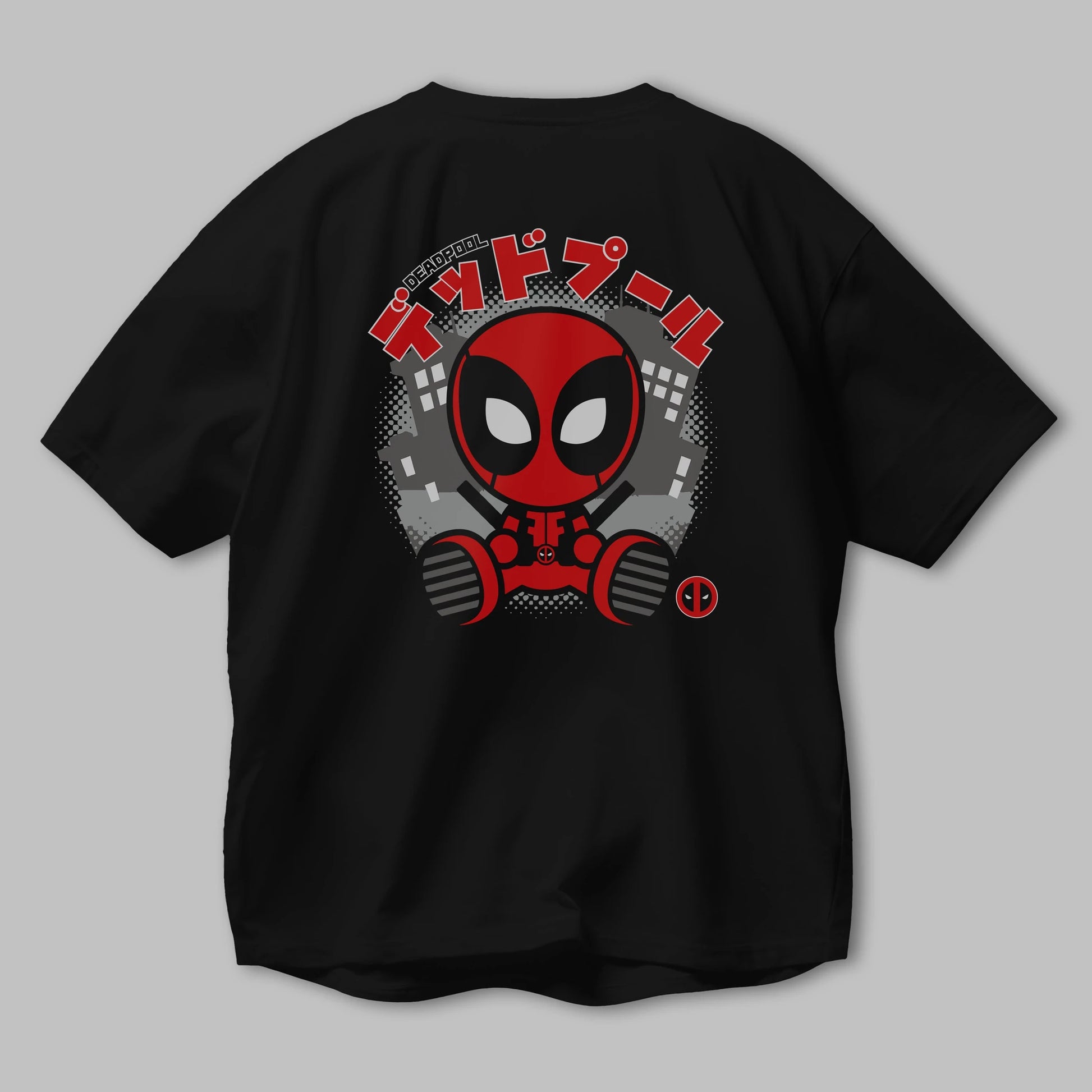 Deadpool (15) Arka Baskılı Oversize t-shirt Erkek Kadın Unisex %100 Pamuk Bisiklet Yaka tişort