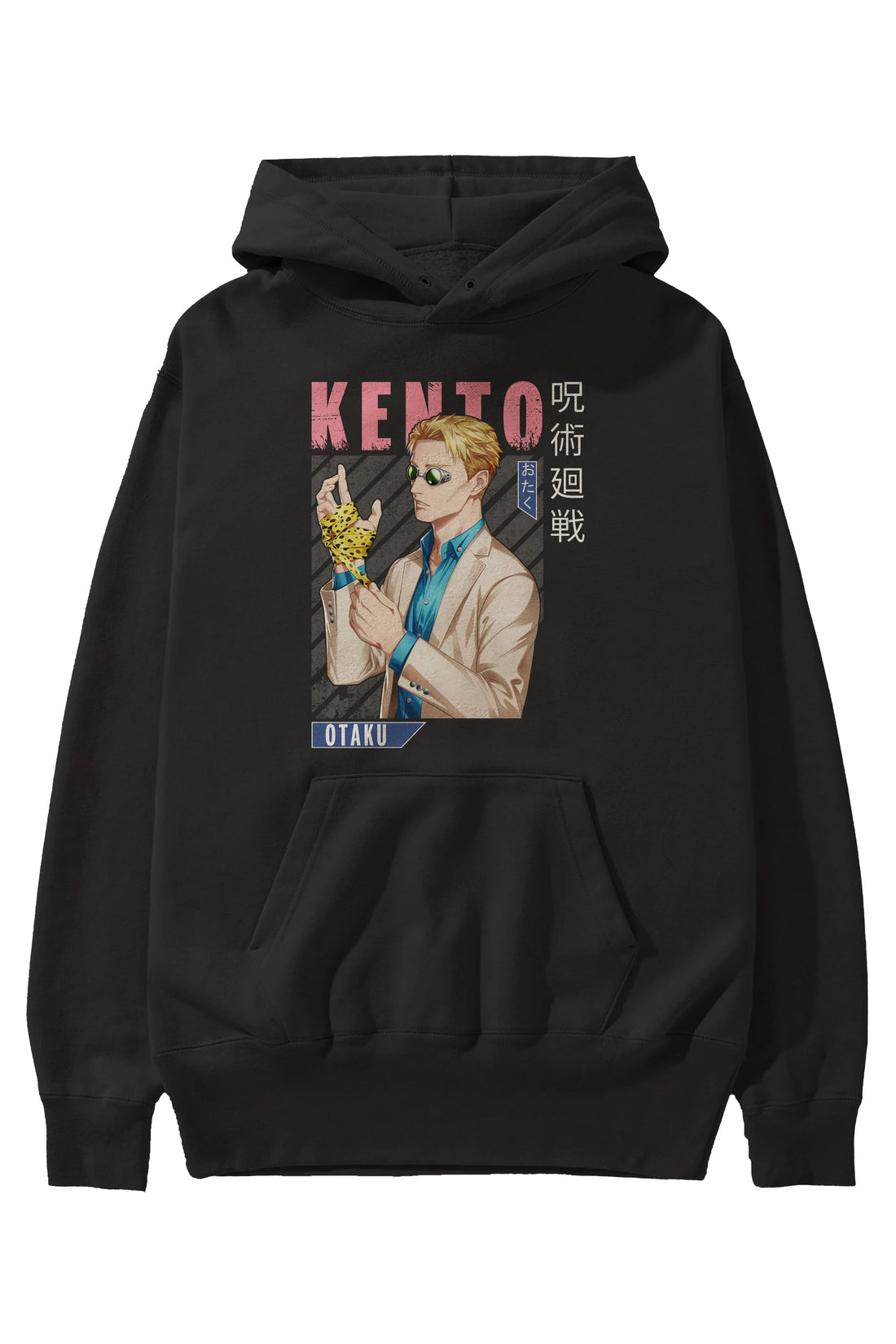 Kento Nanami Anime Ön Baskılı Hoodie Oversize Kapüşonlu Sweatshirt Erkek Kadın Unisex