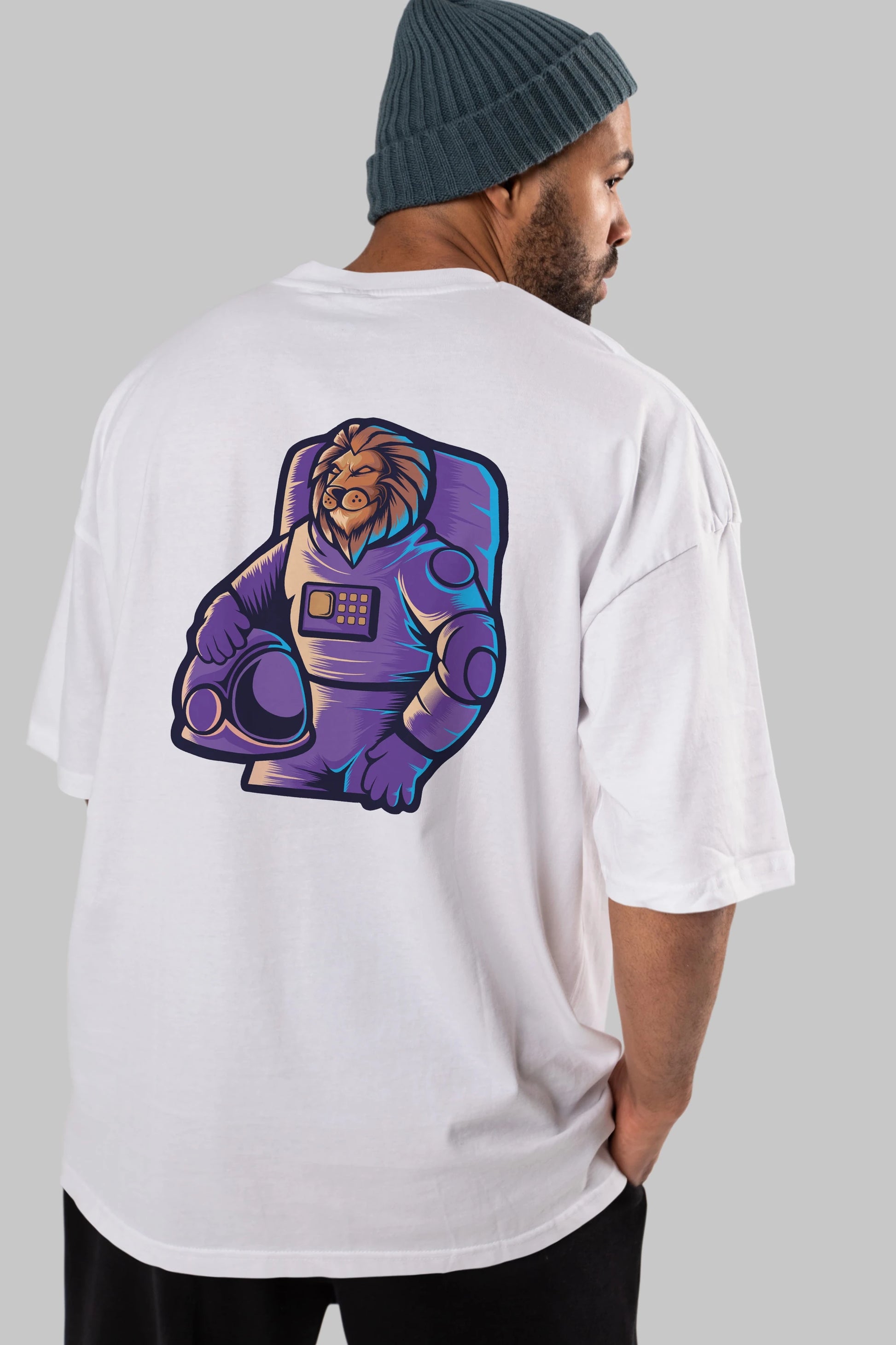 Astroking Arka Baskılı Oversize t-shirt Erkek Kadın Unisex