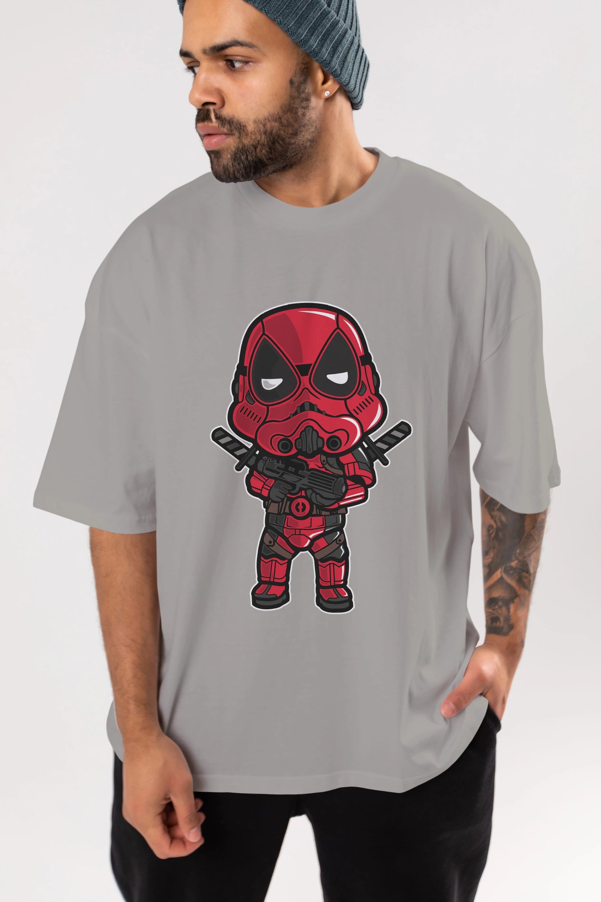 Deadpool (22) Ön Baskılı Oversize t-shirt Erkek Kadın Unisex %100 Pamuk Bisiklet Yaka tişort