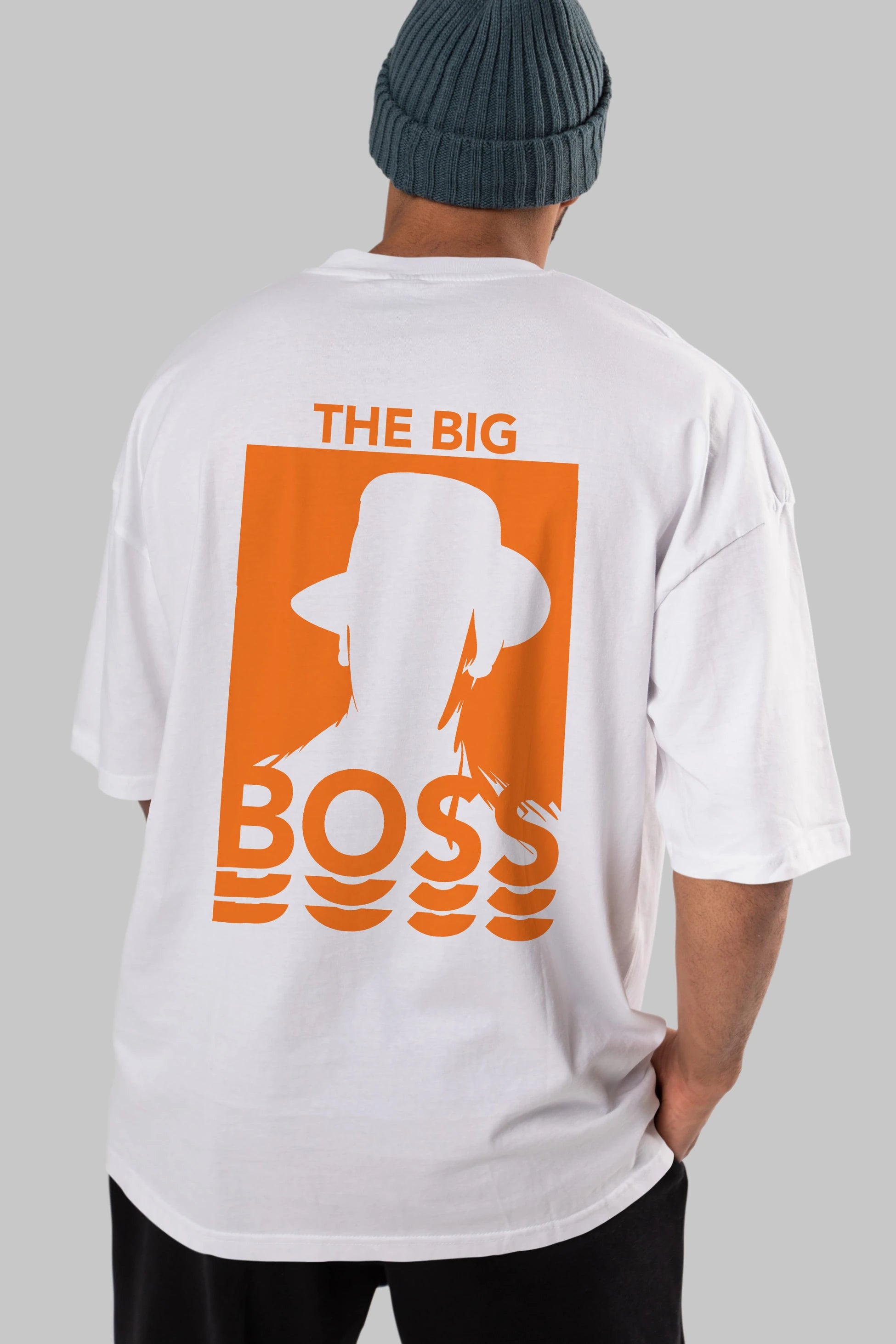 The Big Boss Arka Baskılı Oversize t-shirt Erkek Kadın Unisex