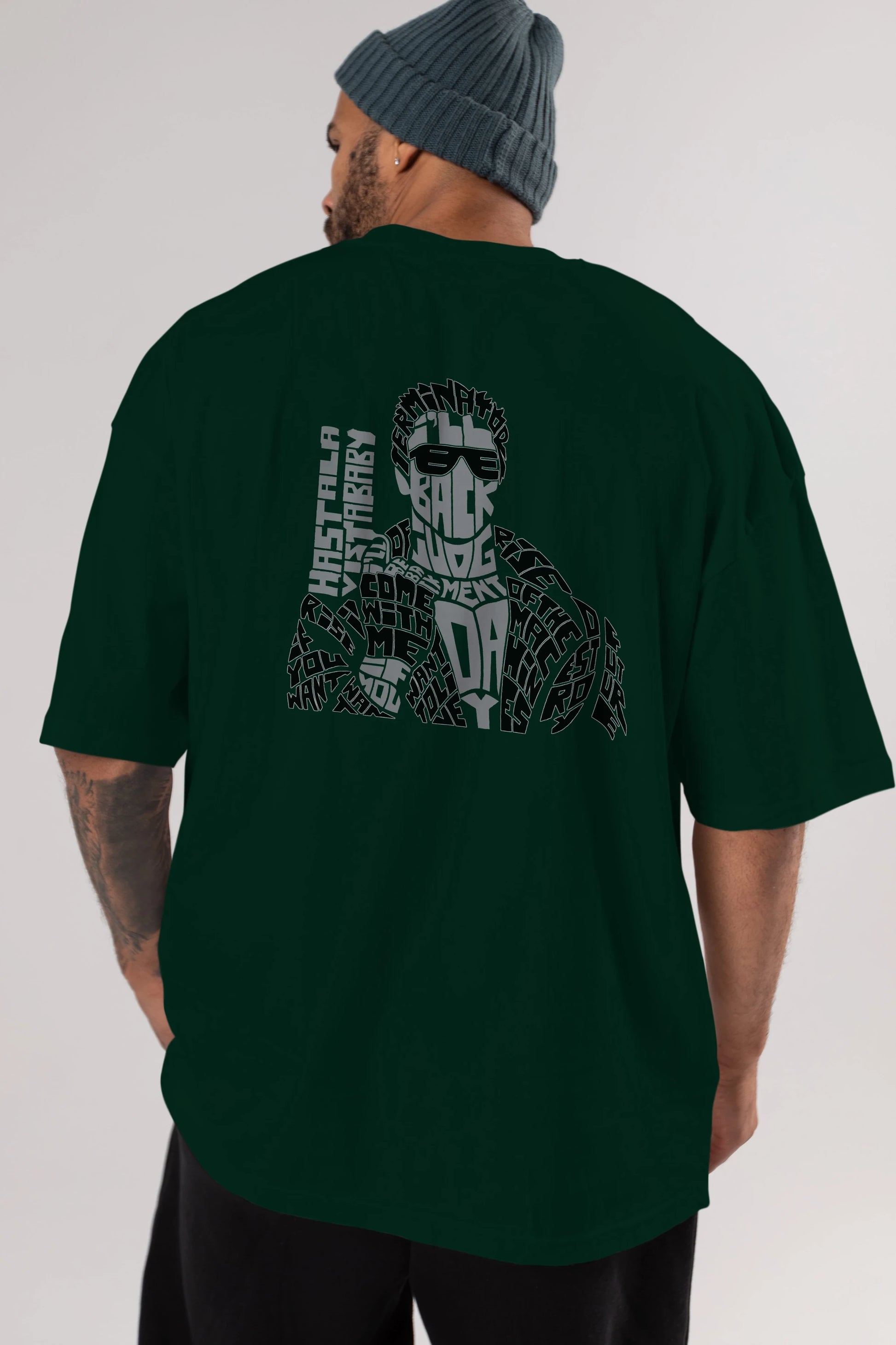 I_ll Be Back Arka Baskılı Oversize t-shirt %100 pamuk Erkek Kadın Unisex