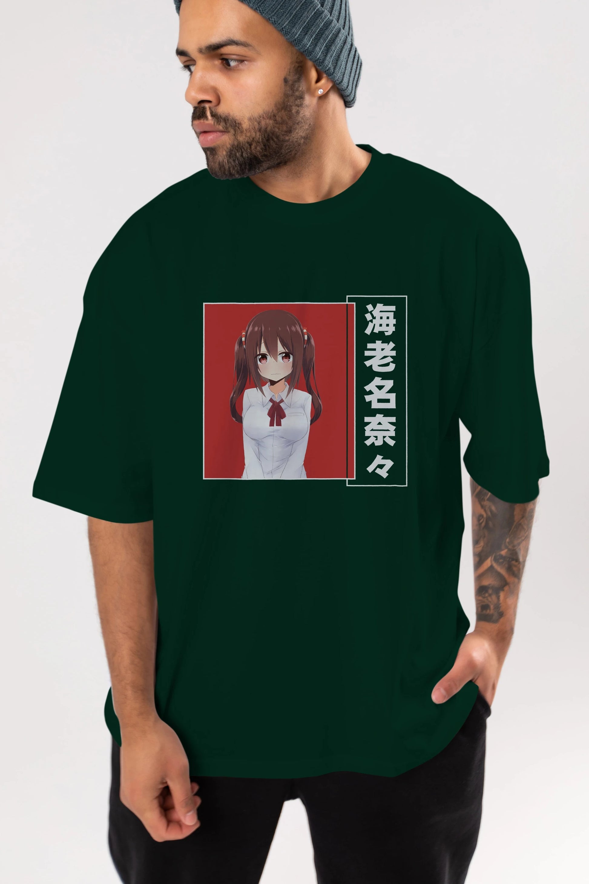 Nana Ebina 1 Anime Ön Baskılı Oversize t-shirt %100 pamuk Erkek Kadın Unisex