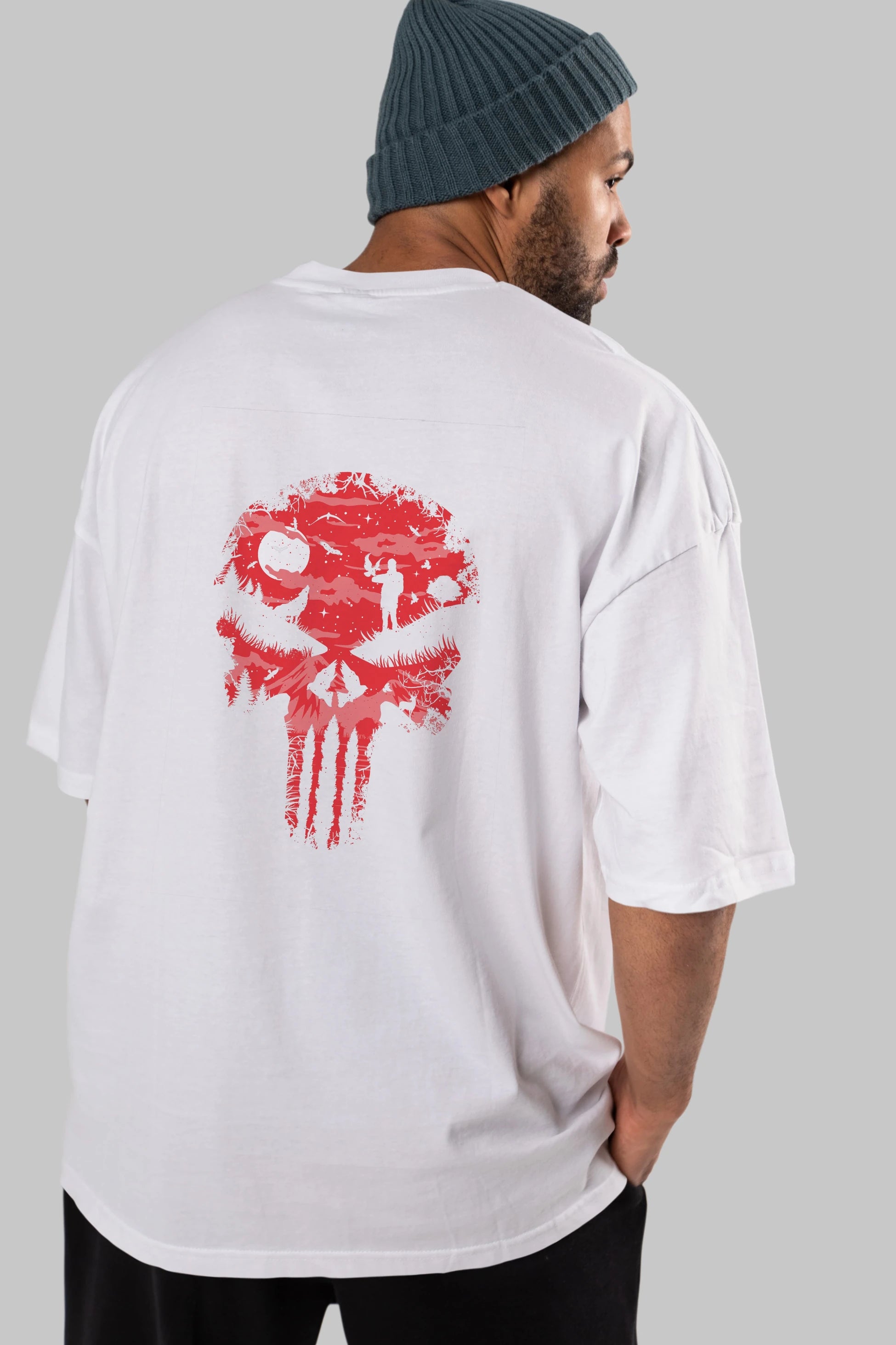 Stand And Bleed Arka Baskılı Oversize t-shirt %100 pamuk Erkek Kadın Unisex