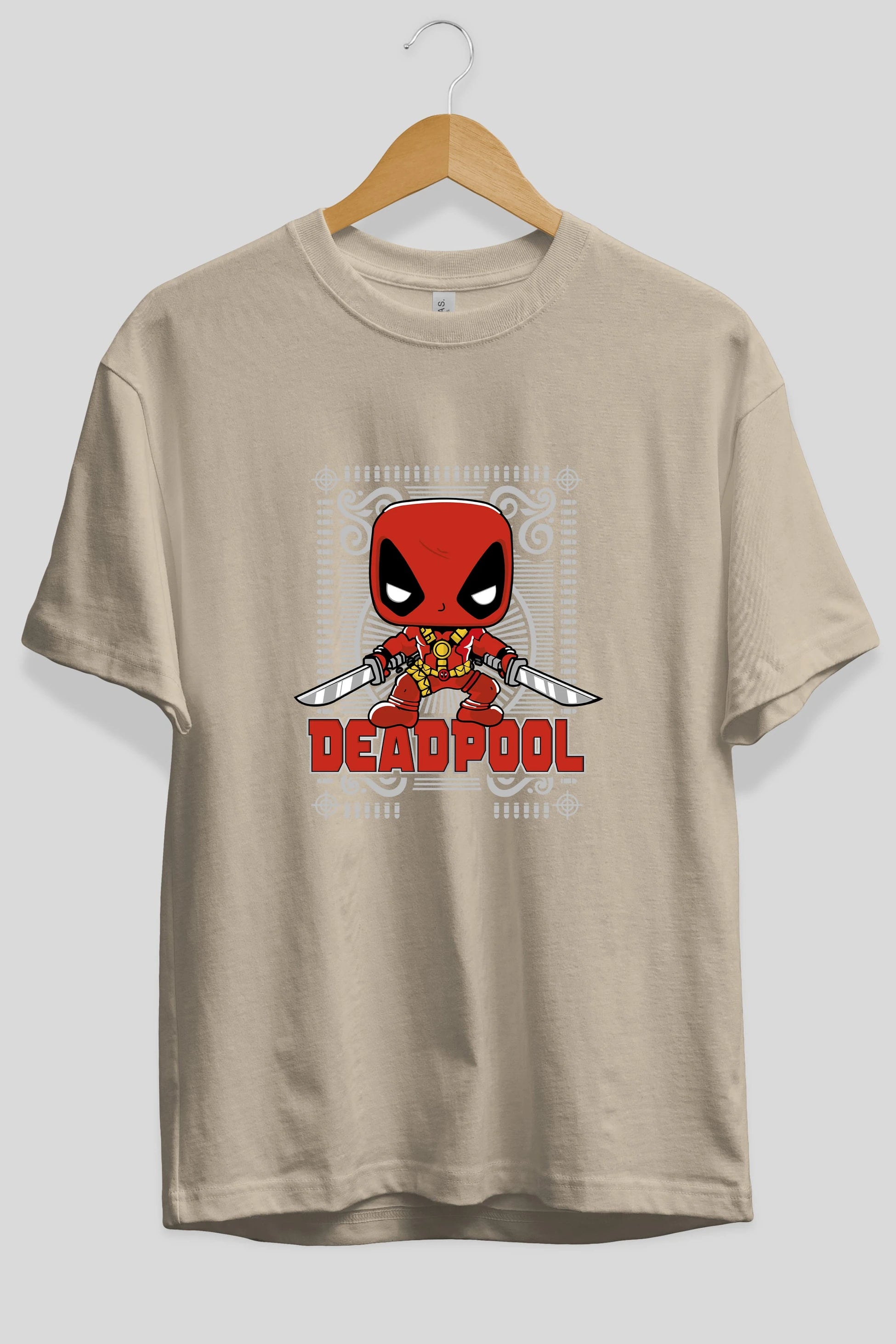 Deadpool (17) Ön Baskılı Oversize t-shirt Erkek Kadın Unisex %100 Pamuk Bisiklet Yaka tişort