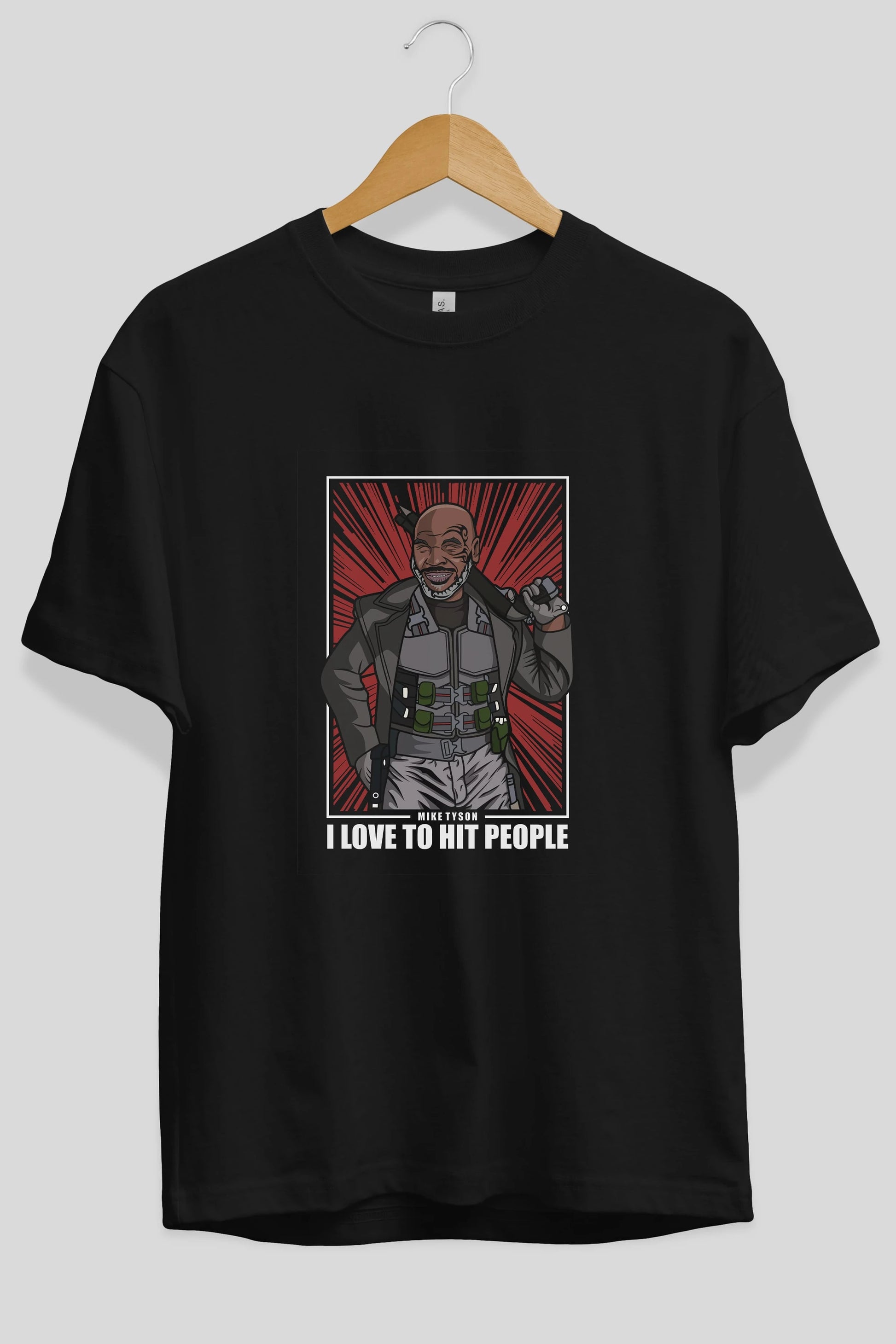 Blade Tyson Ön Baskılı Oversize t-shirt Erkek Kadın Unisex %100 Pamuk tişort