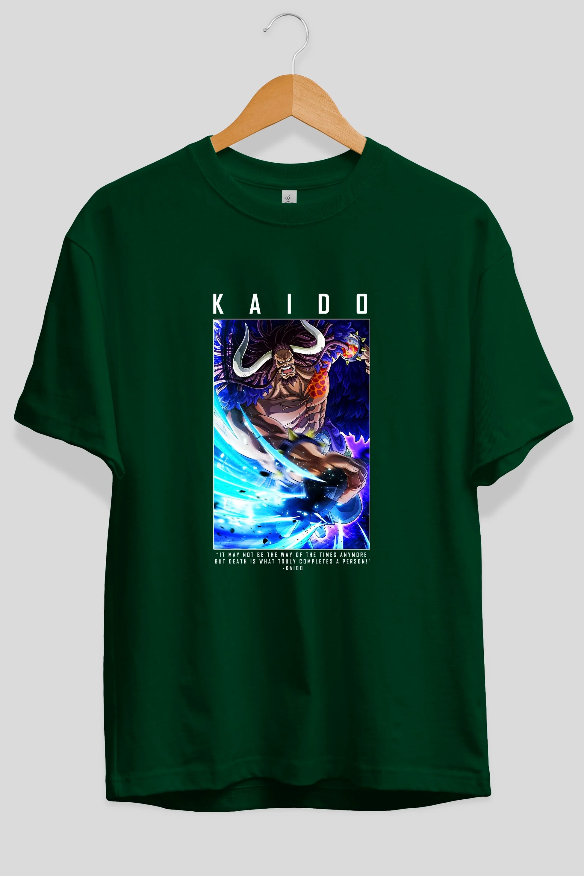 Kaido 2 Anime Ön Baskılı Oversize t-shirt Erkek Kadın Unisex