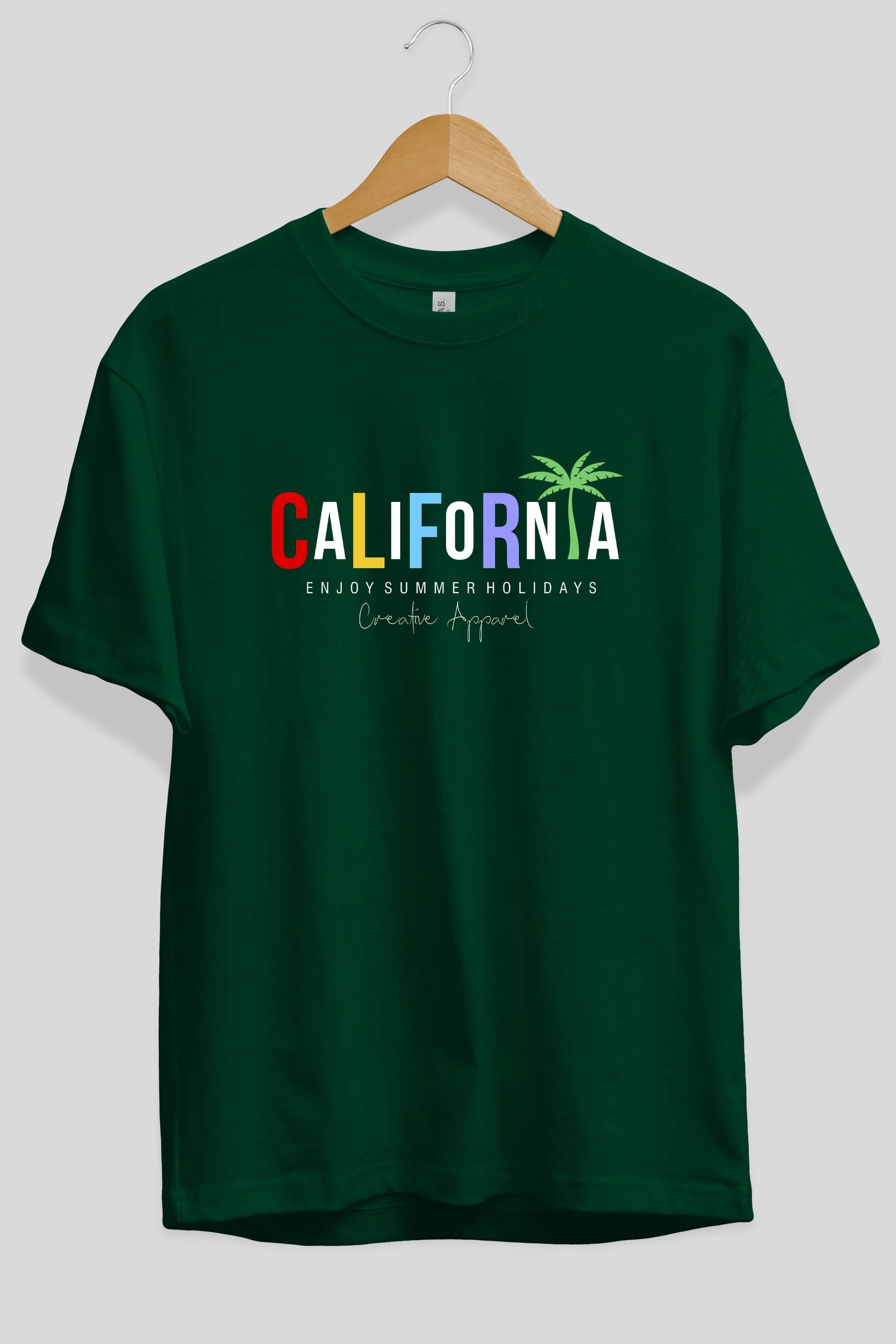California 2 Ön Baskılı Oversize t-shirt Erkek Kadın Unisex