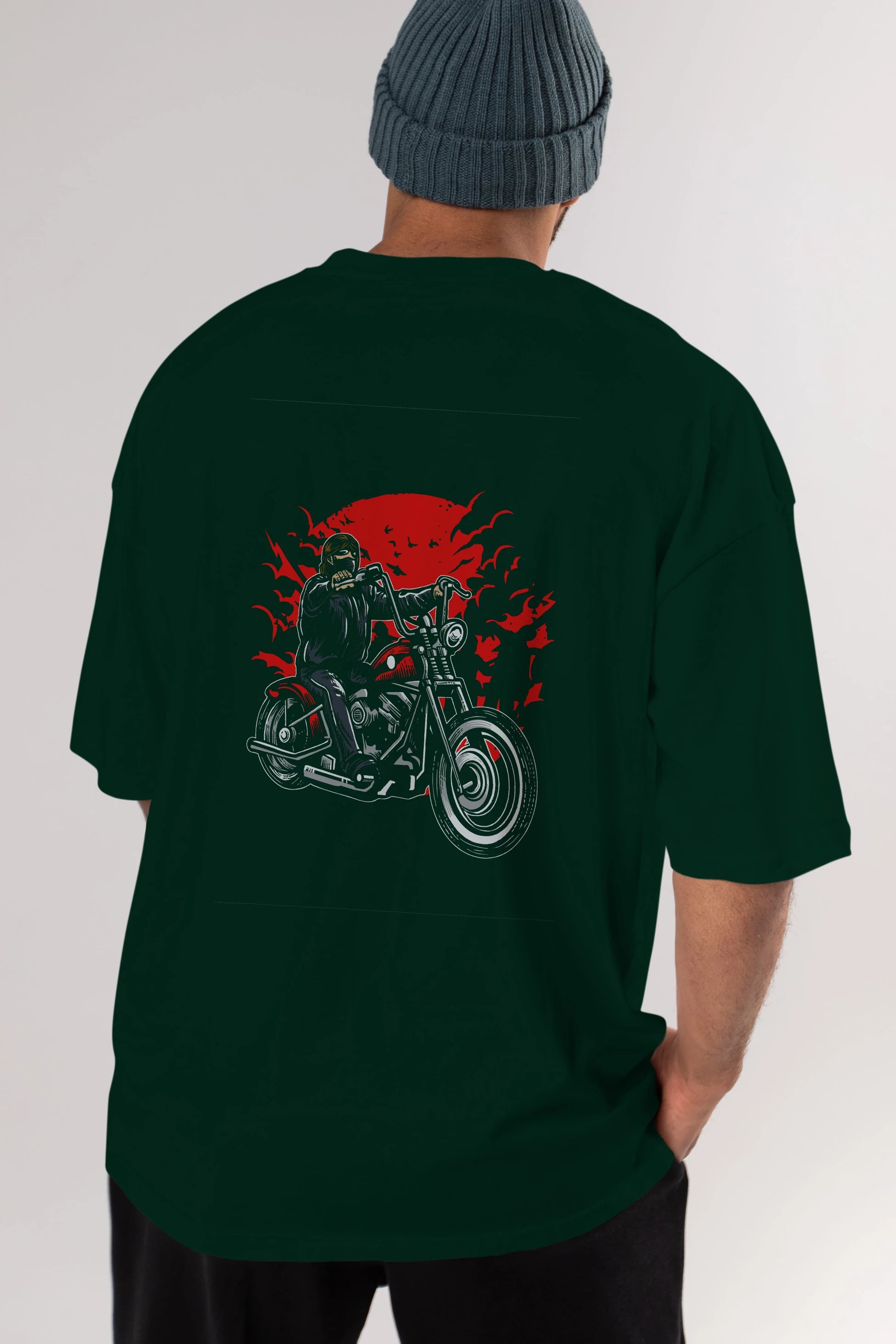 Zombie Slayer Arka Baskılı Oversize t-shirt Erkek Kadın Unisex %100 Pamuk