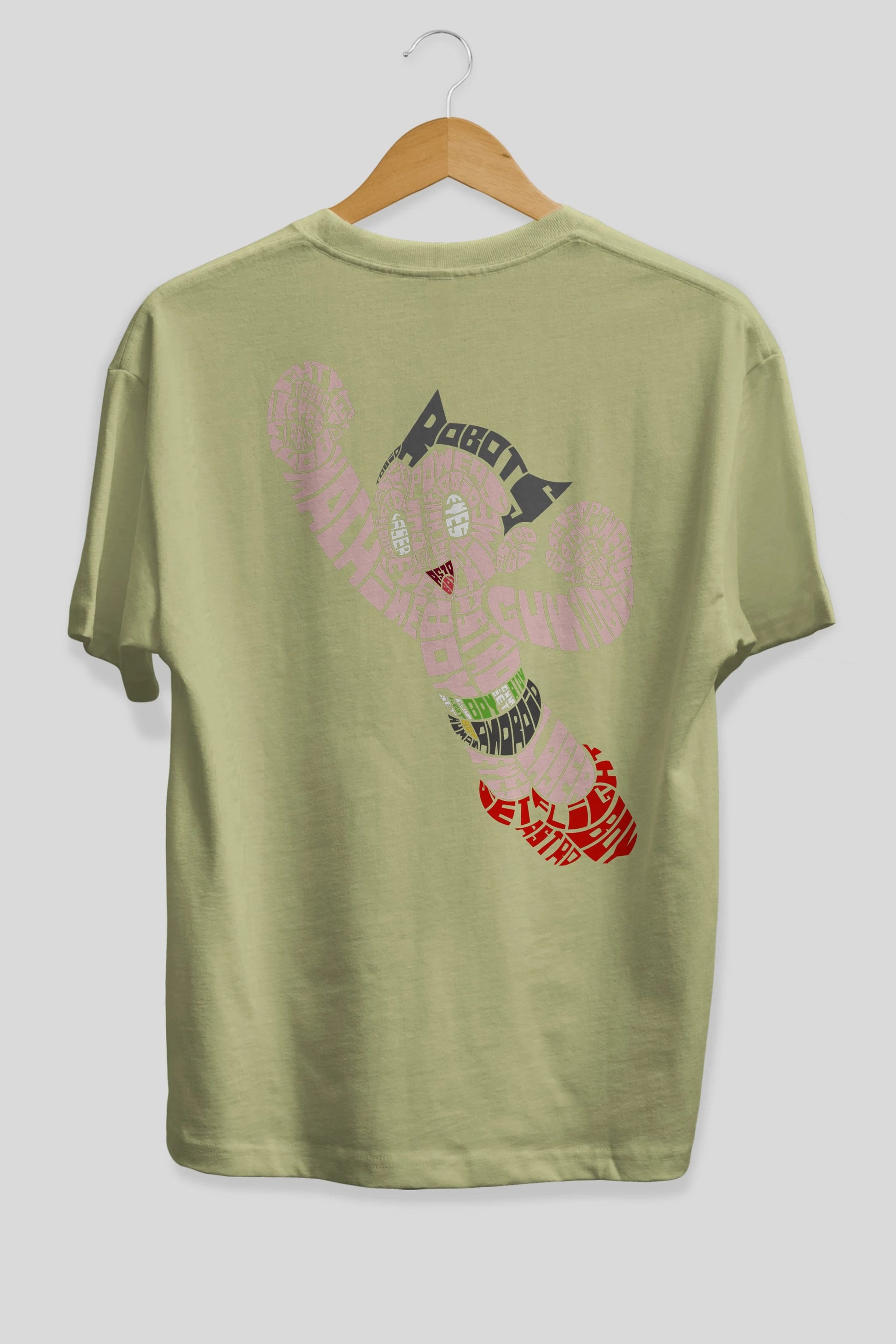 Astroboy Arka Baskılı Oversize t-shirt %100 pamuk Erkek Kadın Unisex