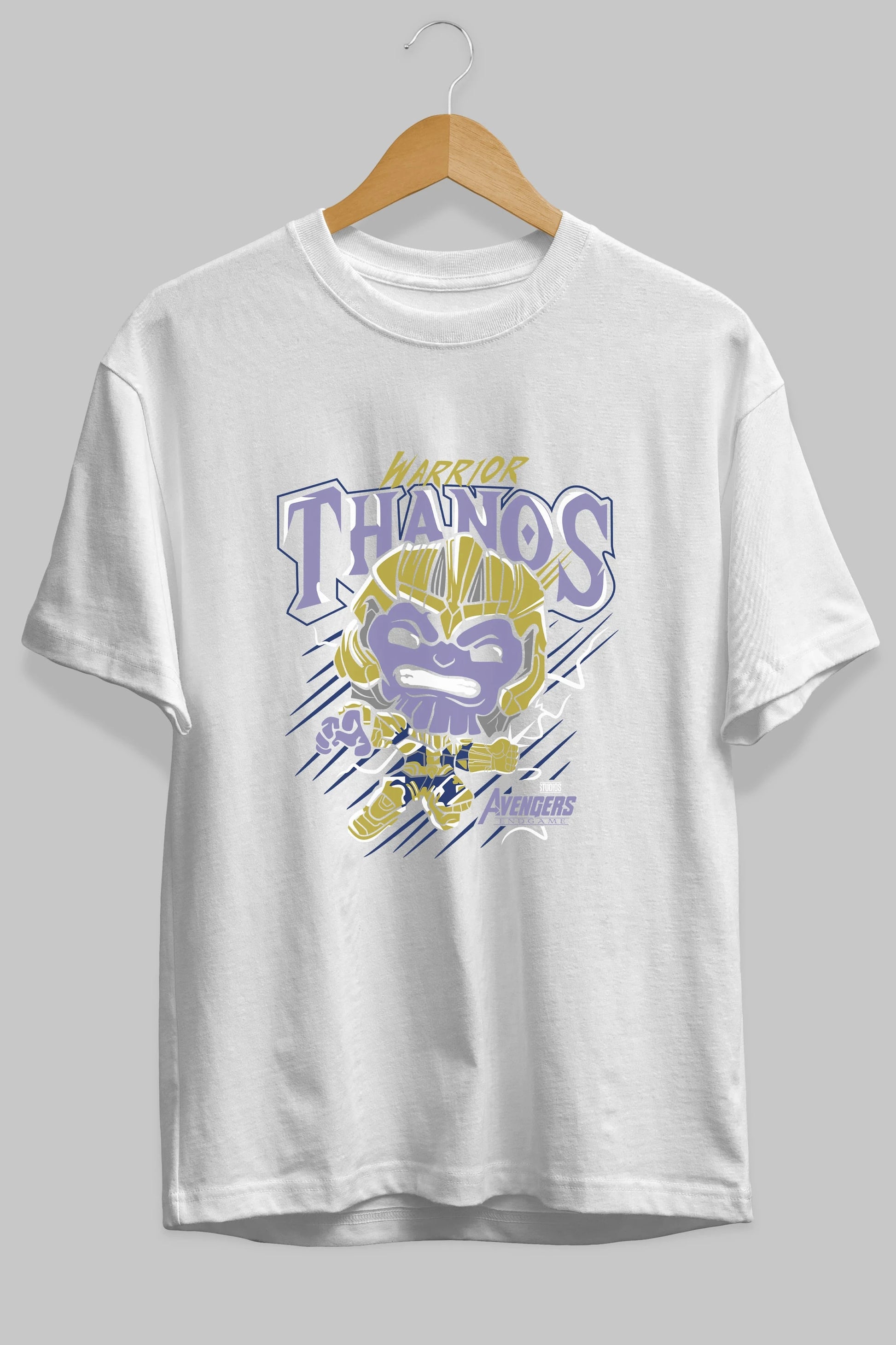 Thanos (2) Ön Baskılı Oversize t-shirt Erkek Kadın Unisex %100 Pamuk Bisiklet Yaka tişort