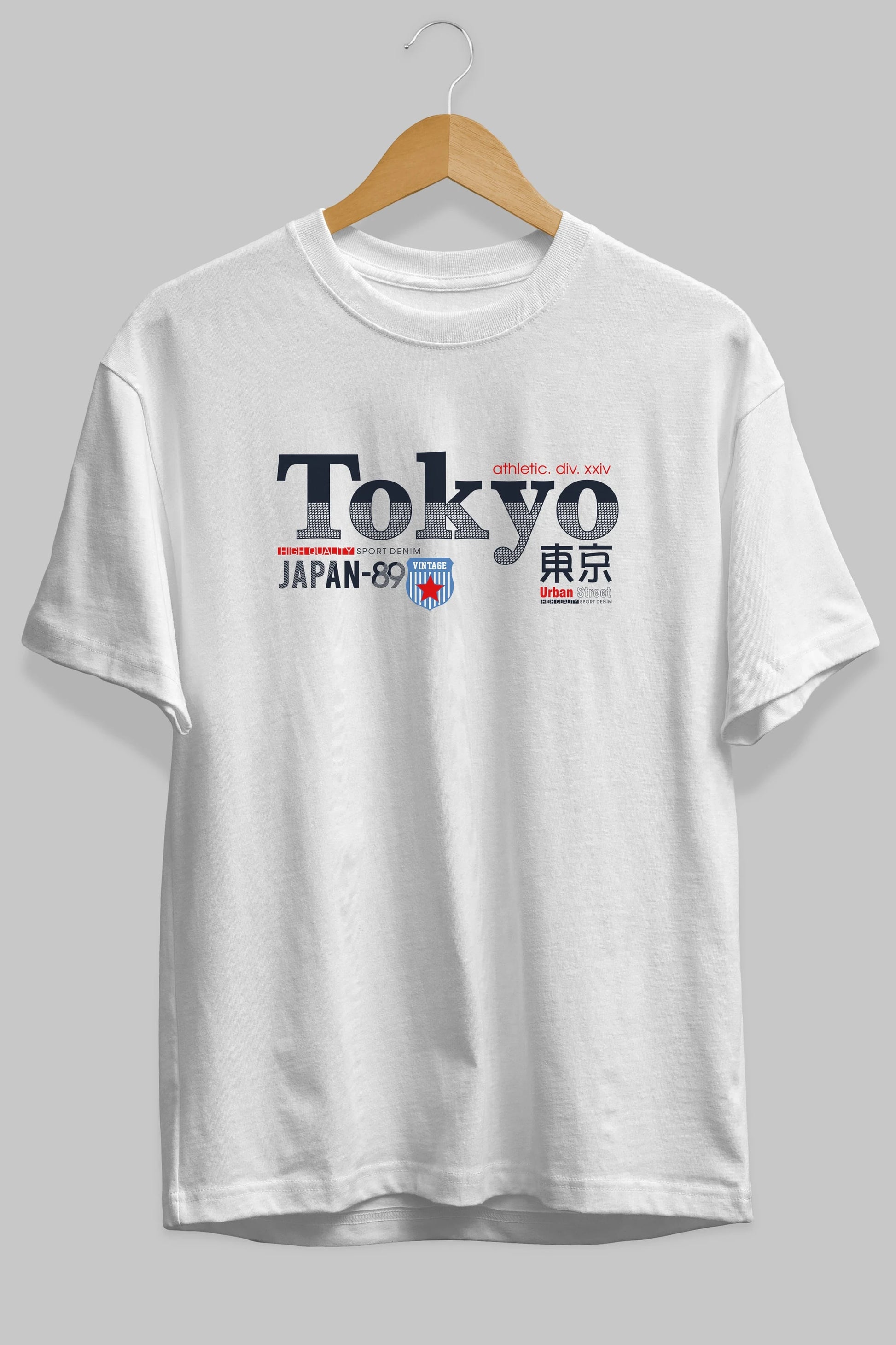 Tokyo 2 Ön Baskılı Oversize t-shirt Erkek Kadın Unisex